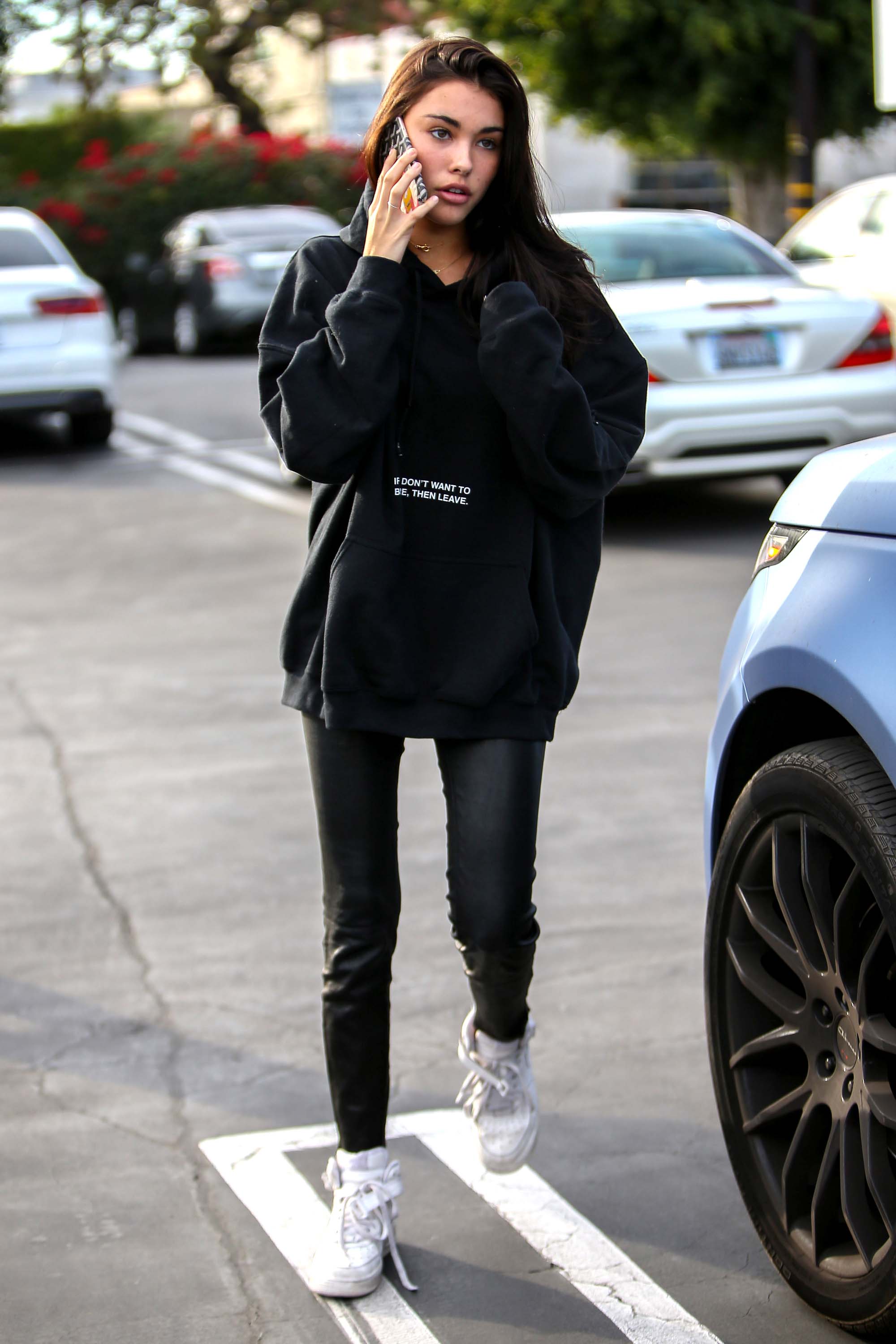 Madison Beer leaving Fred Segal