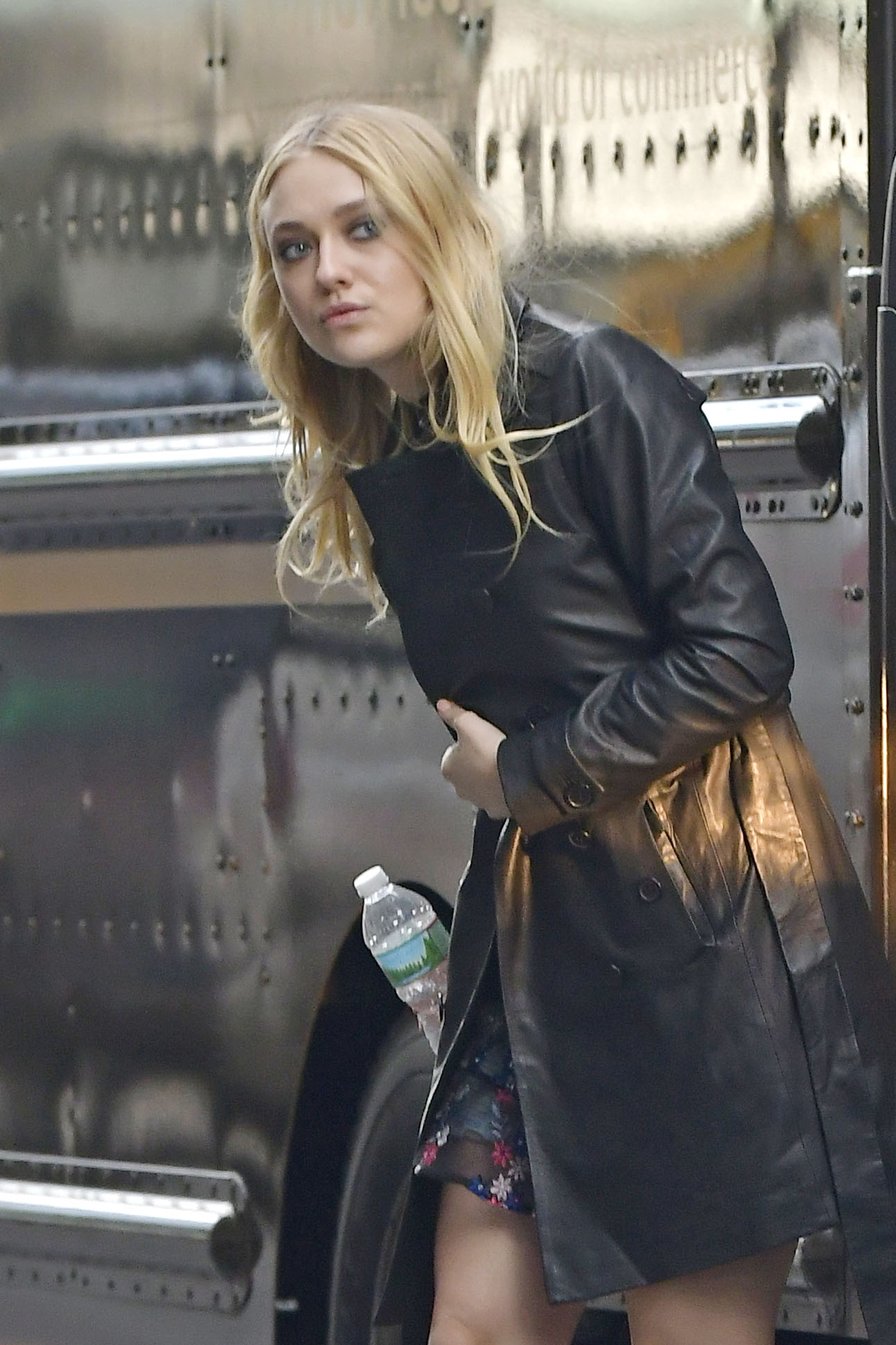 Dakota Fanning on the set of Ocean’s 8