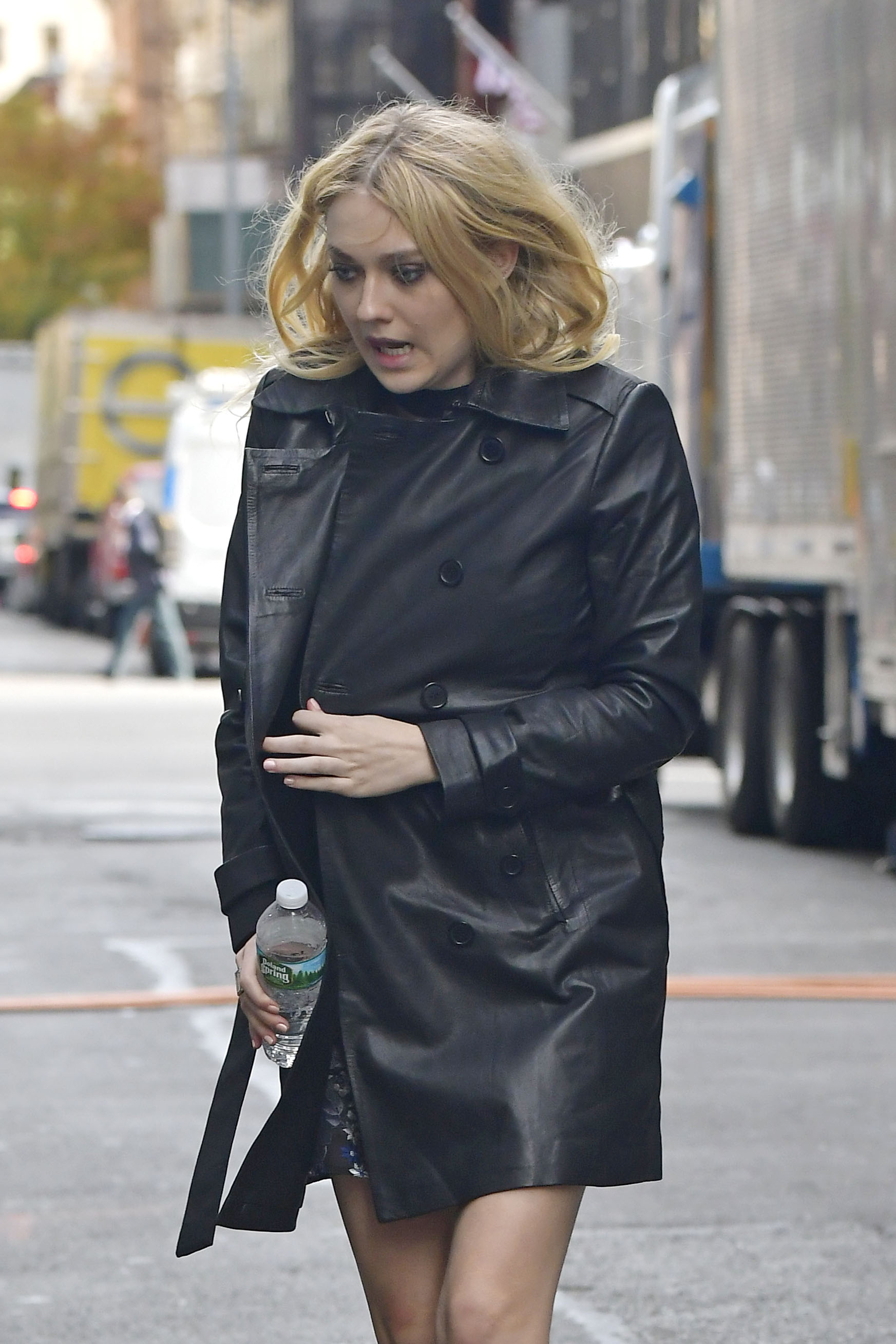 Dakota Fanning on the set of Ocean’s 8