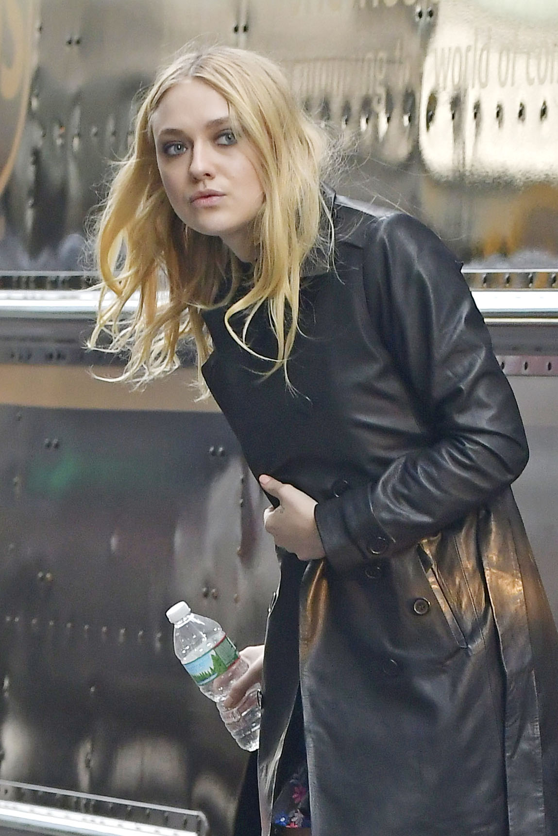 Dakota Fanning on the set of Ocean’s 8