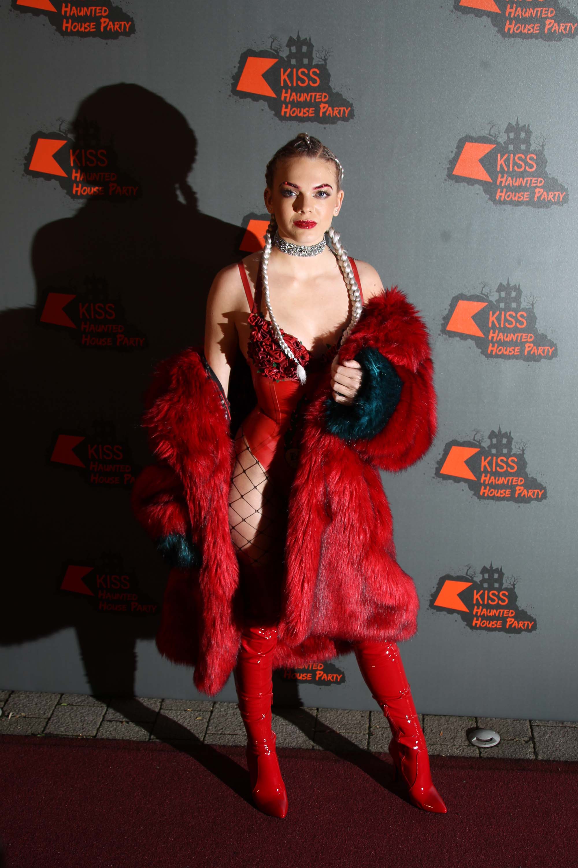 Louisa Johnson attends the Kiss FM Haunted House Party