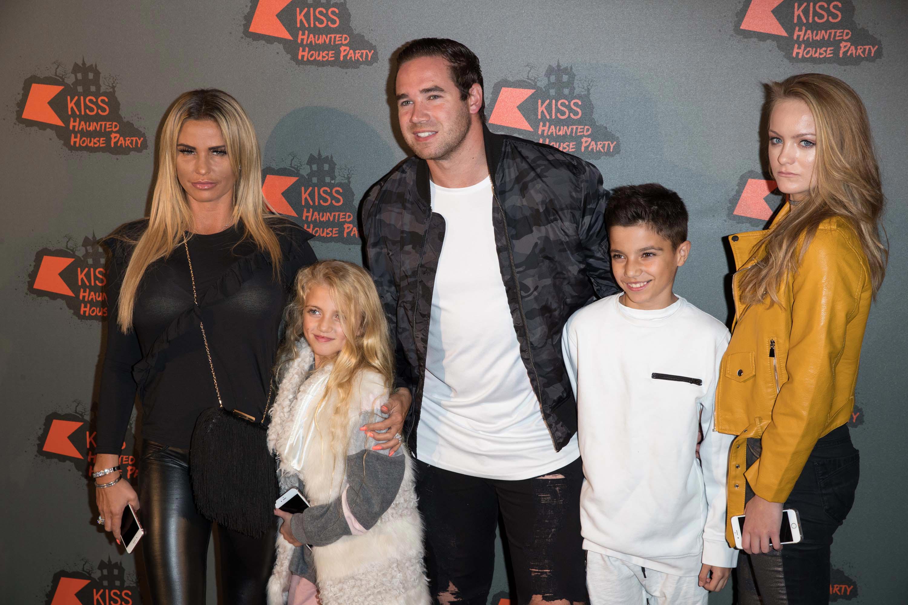 Katie Price attends the Kiss FM Haunted House Party