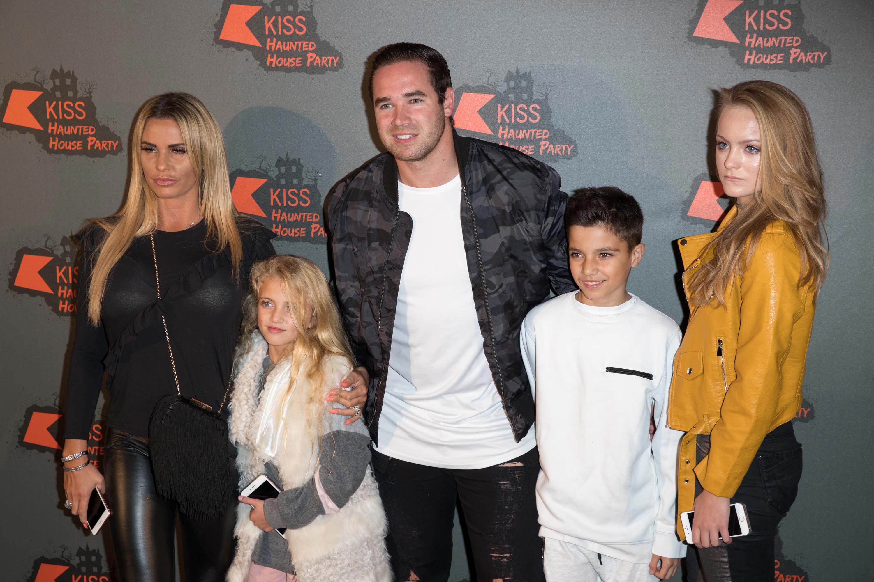 Katie Price attends the Kiss FM Haunted House Party