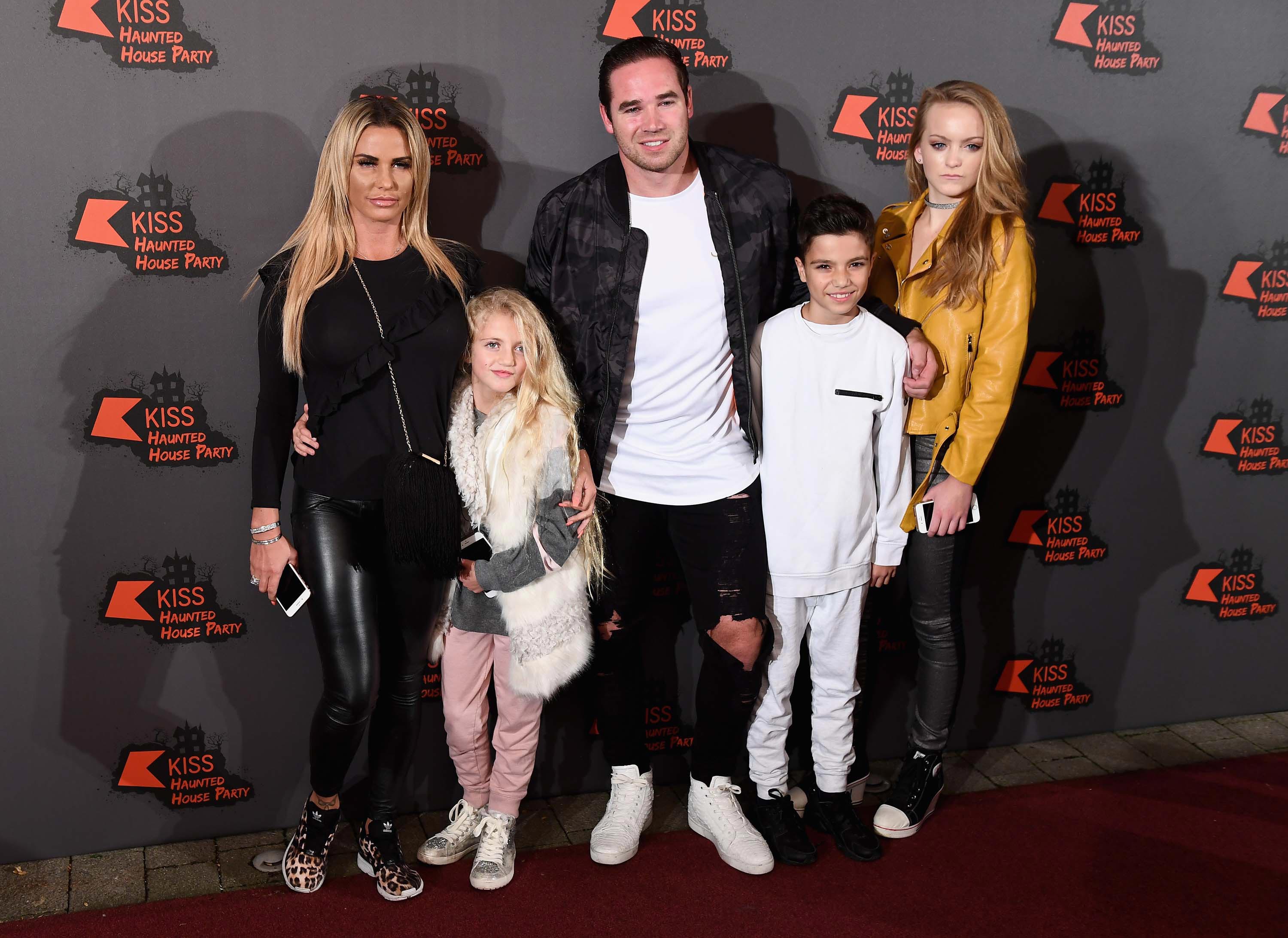 Katie Price attends the Kiss FM Haunted House Party