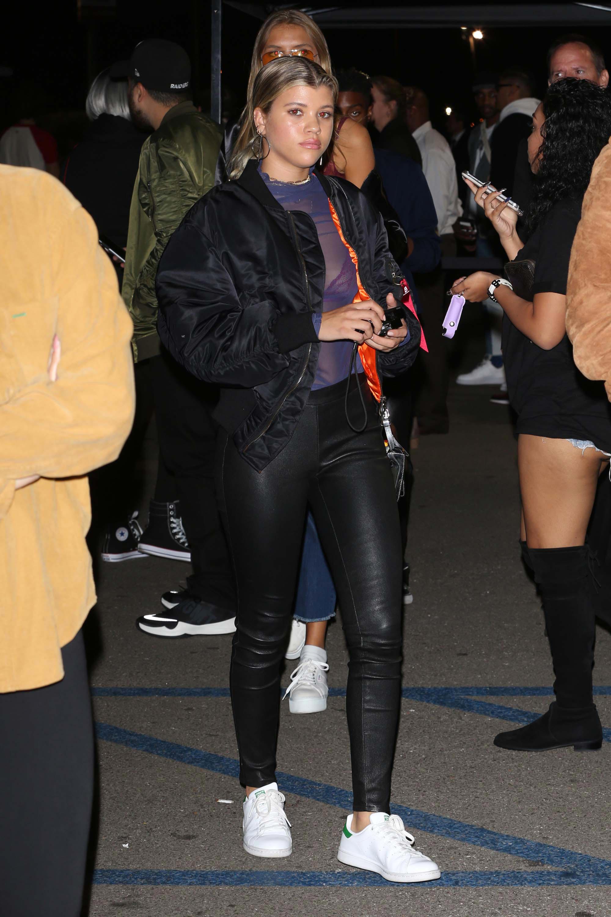 Sofia Richie attends Kanye West concert