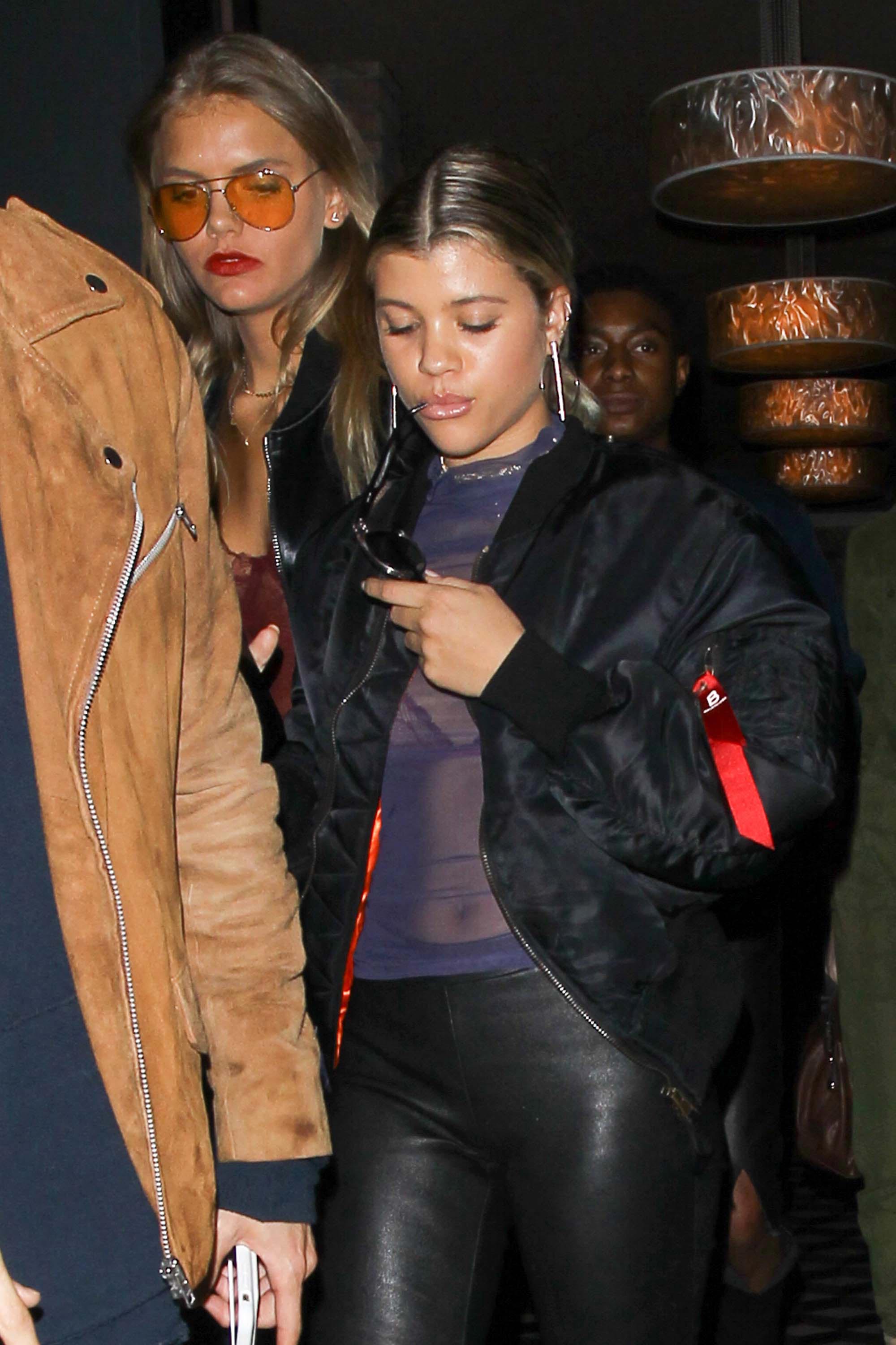 Sofia Richie attends Kanye West concert