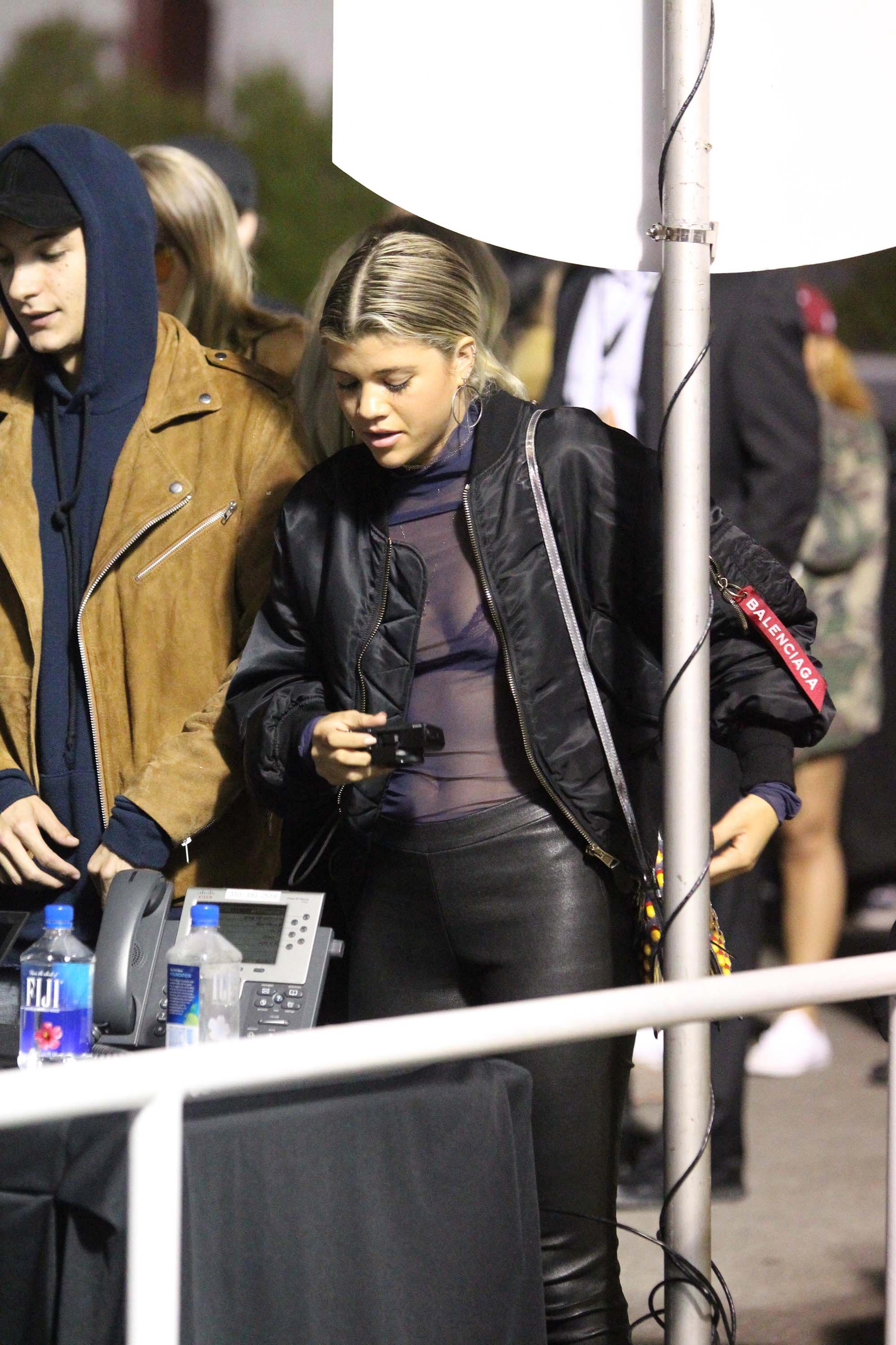 Sofia Richie attends Kanye West concert