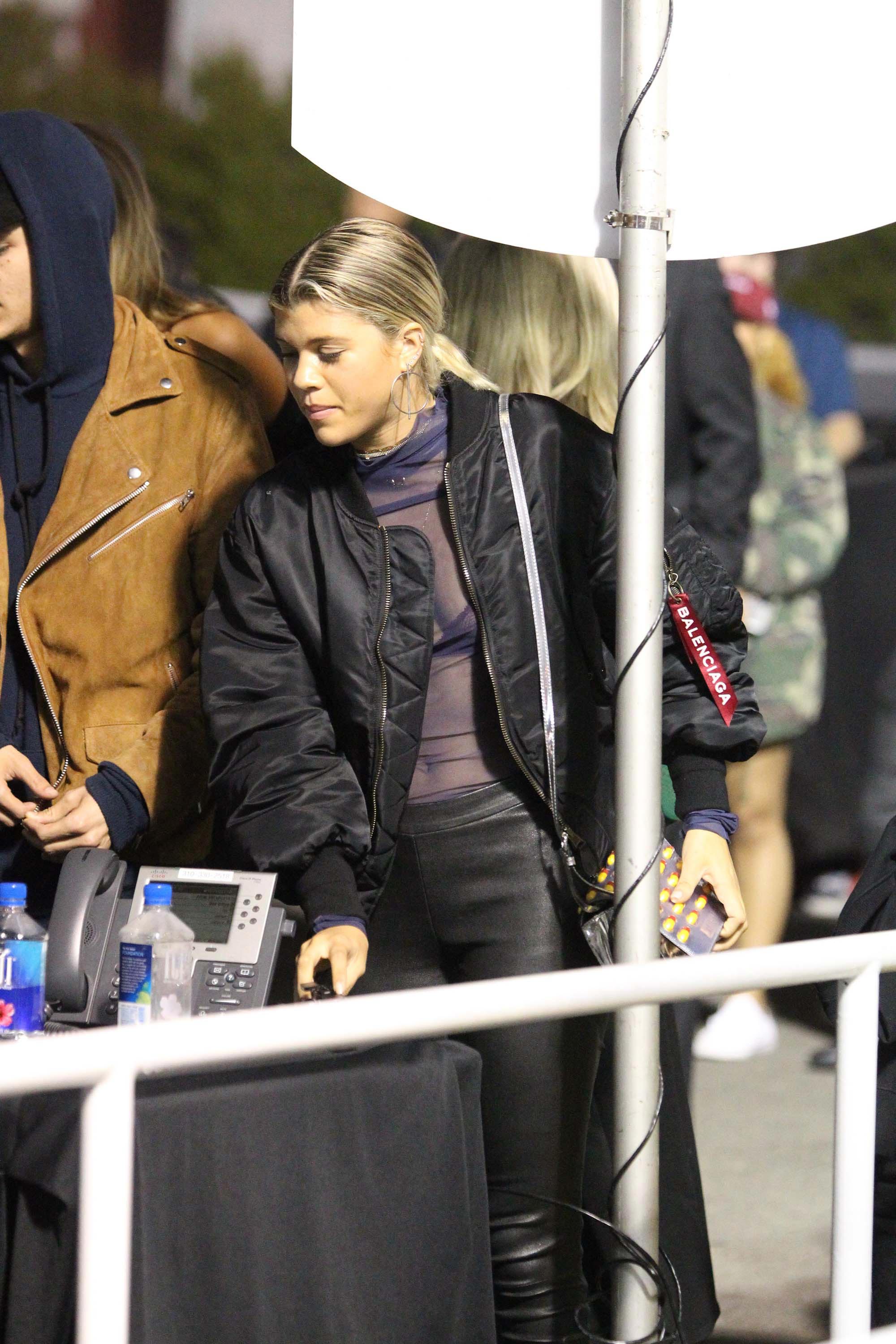 Sofia Richie attends Kanye West concert
