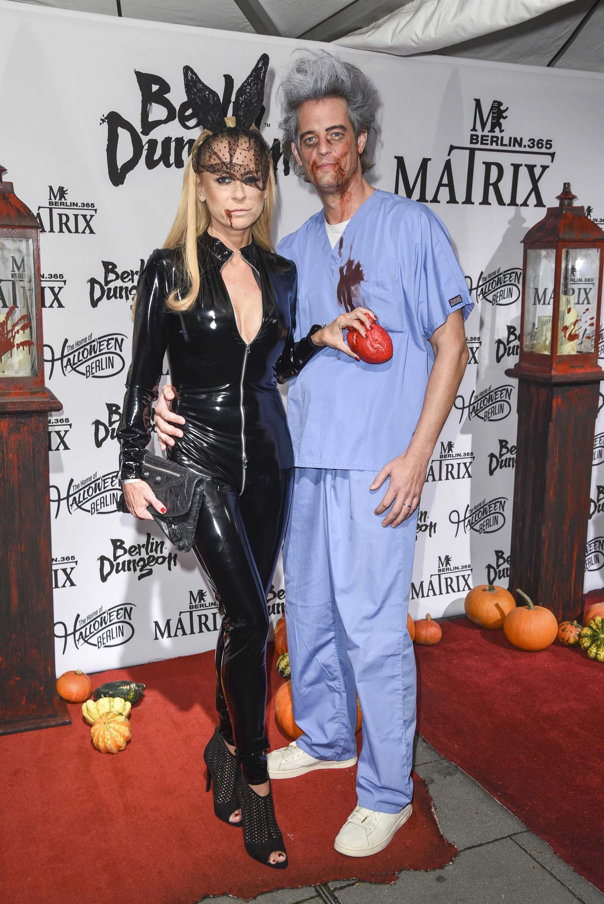 Jenny Elvers attends the Halloween party by Natascha Ochsenknecht