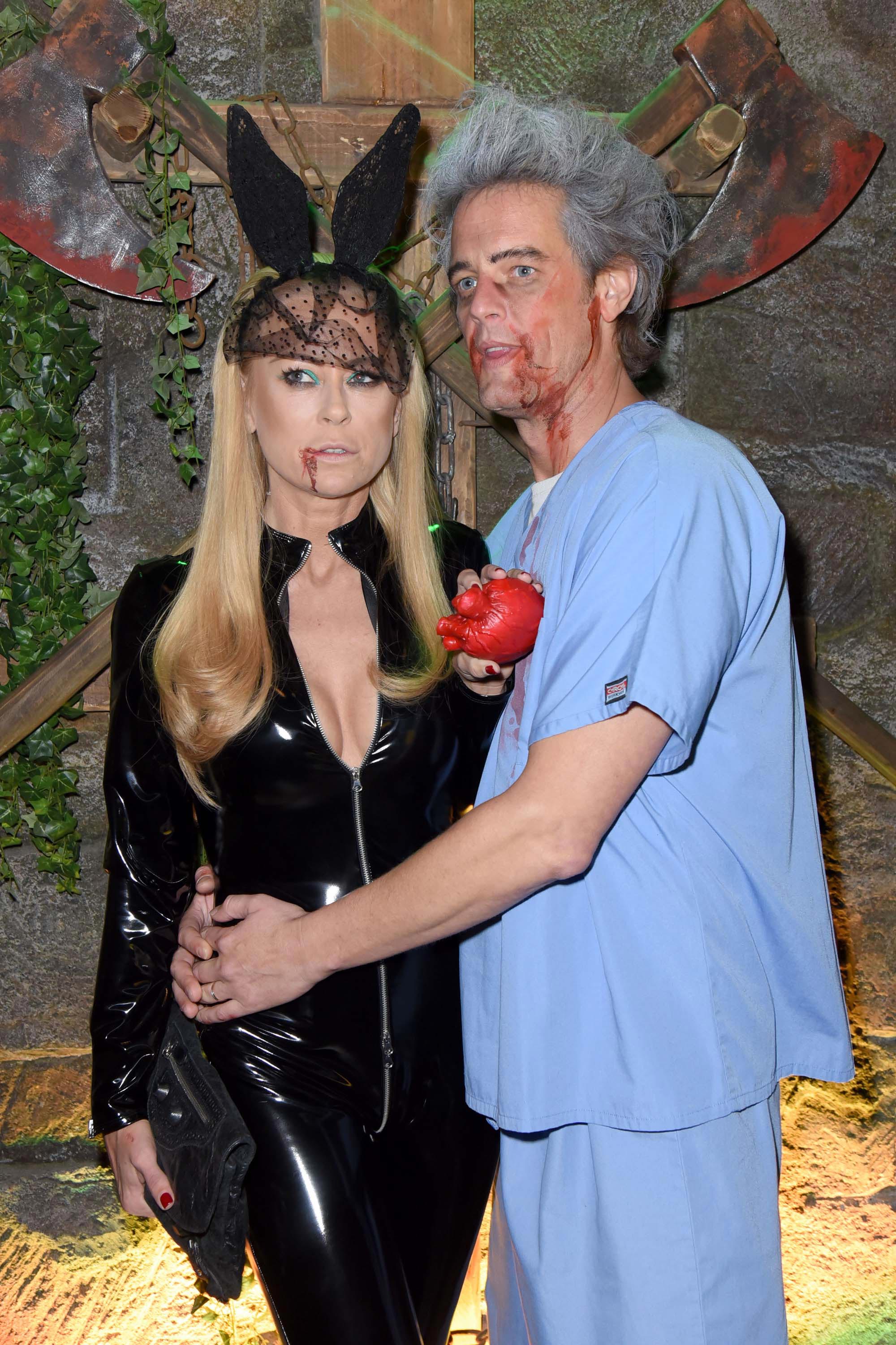 Jenny Elvers attends the Halloween party by Natascha Ochsenknecht