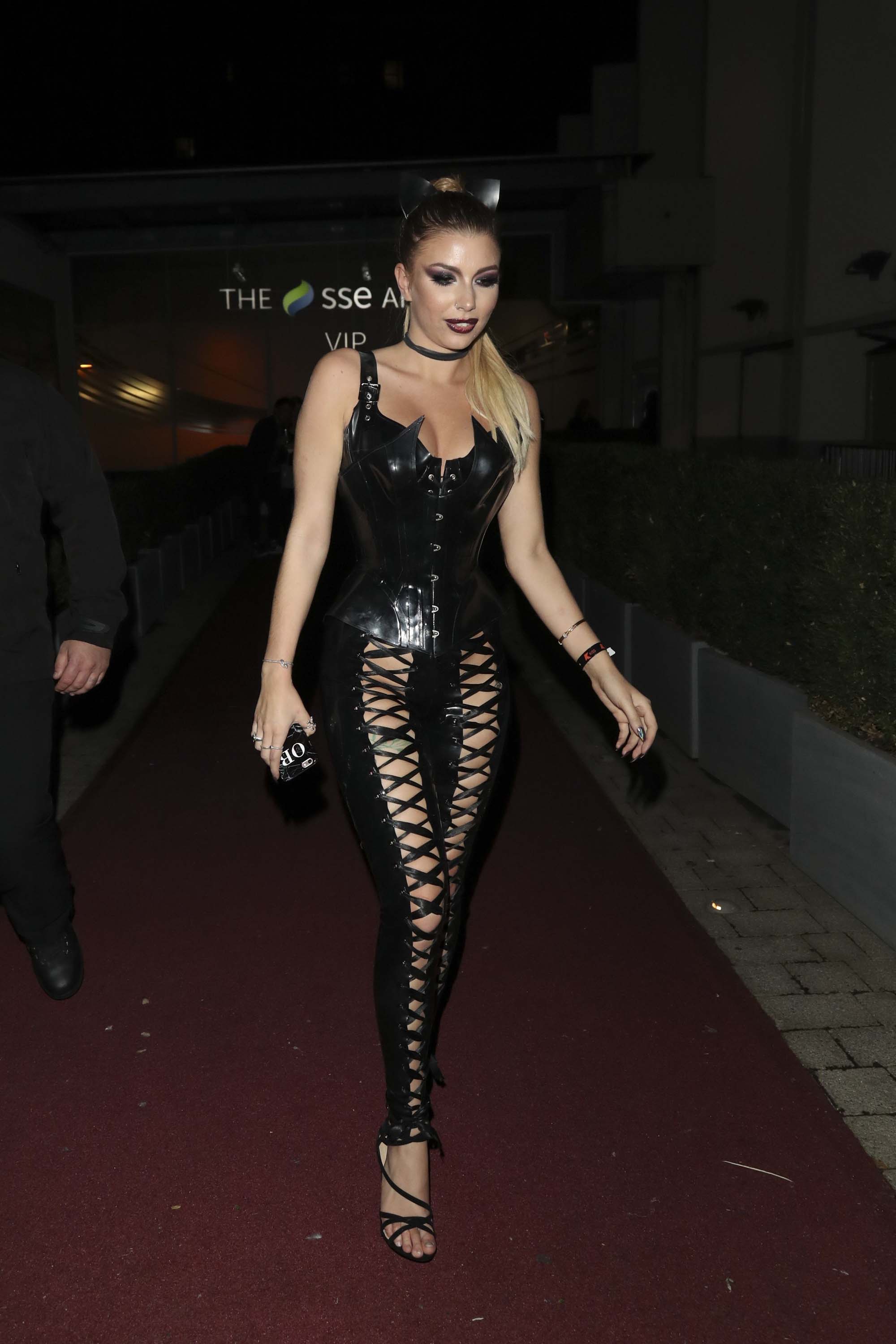 Olivia Buckland attends the Kiss FM Haunted House Party