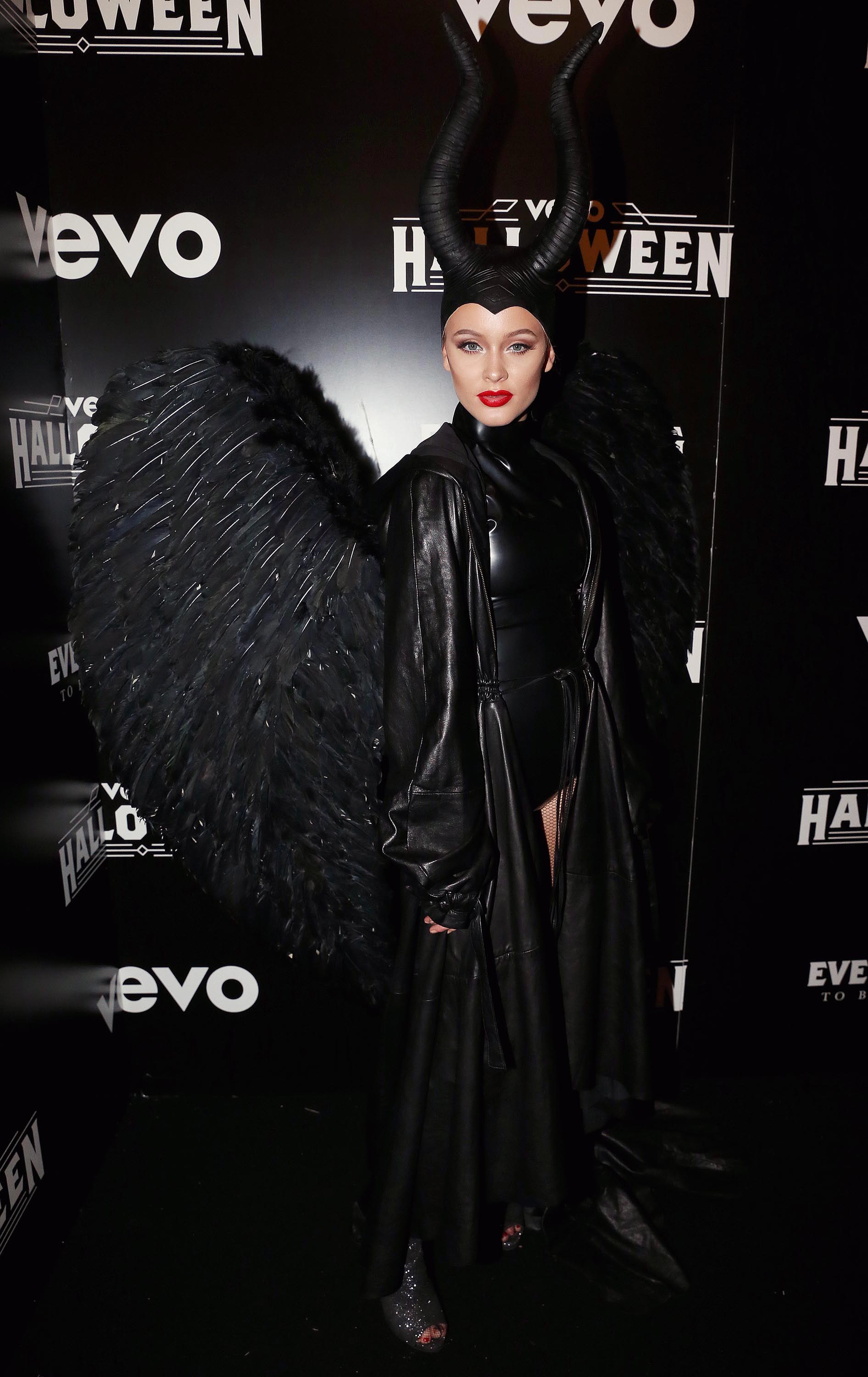 Zara Larsson attends VEVO’s Halloween event at Bromley-Moore Dock
