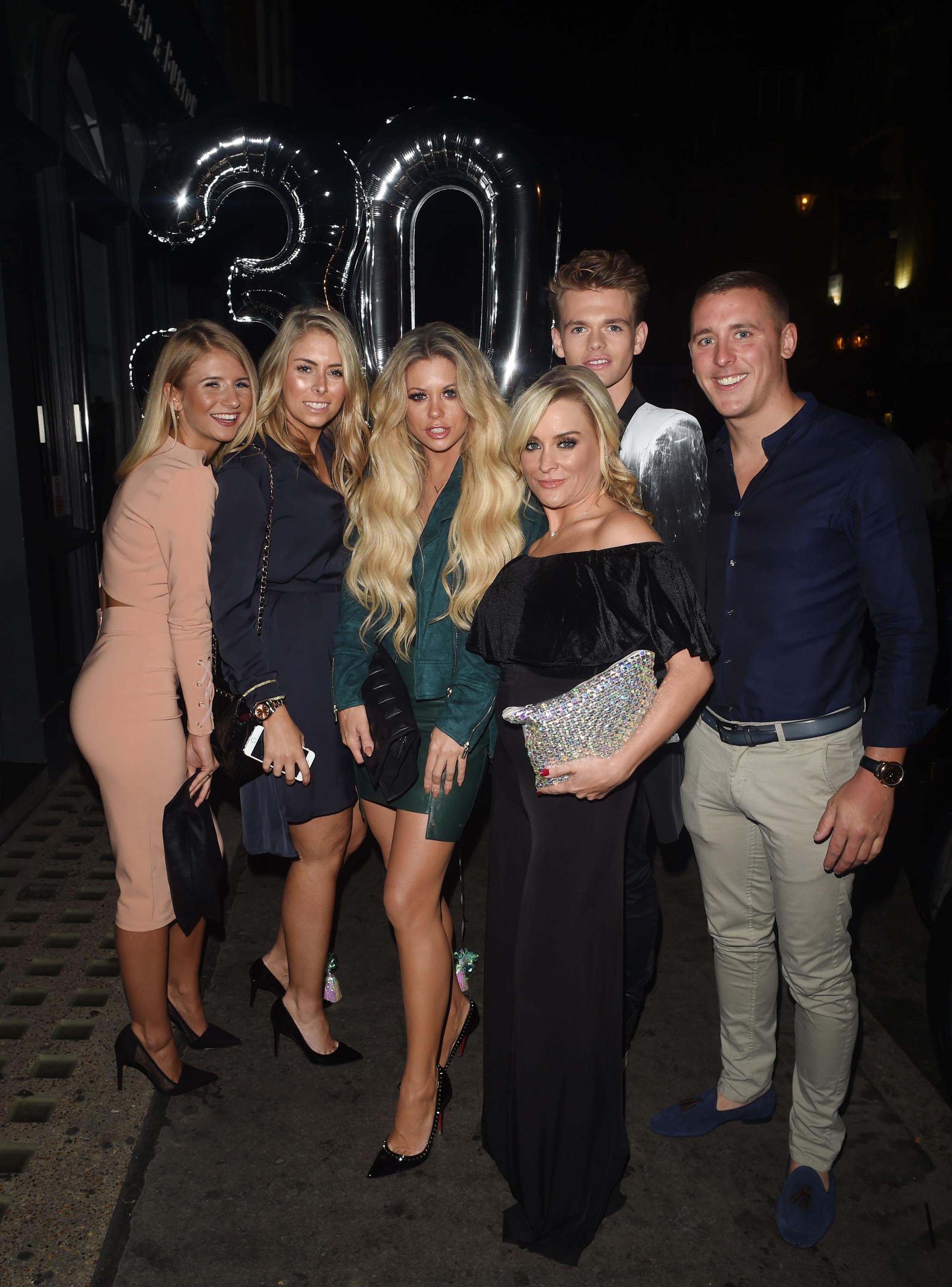 Bianca Gascoigne celebrating her 30th Birthday