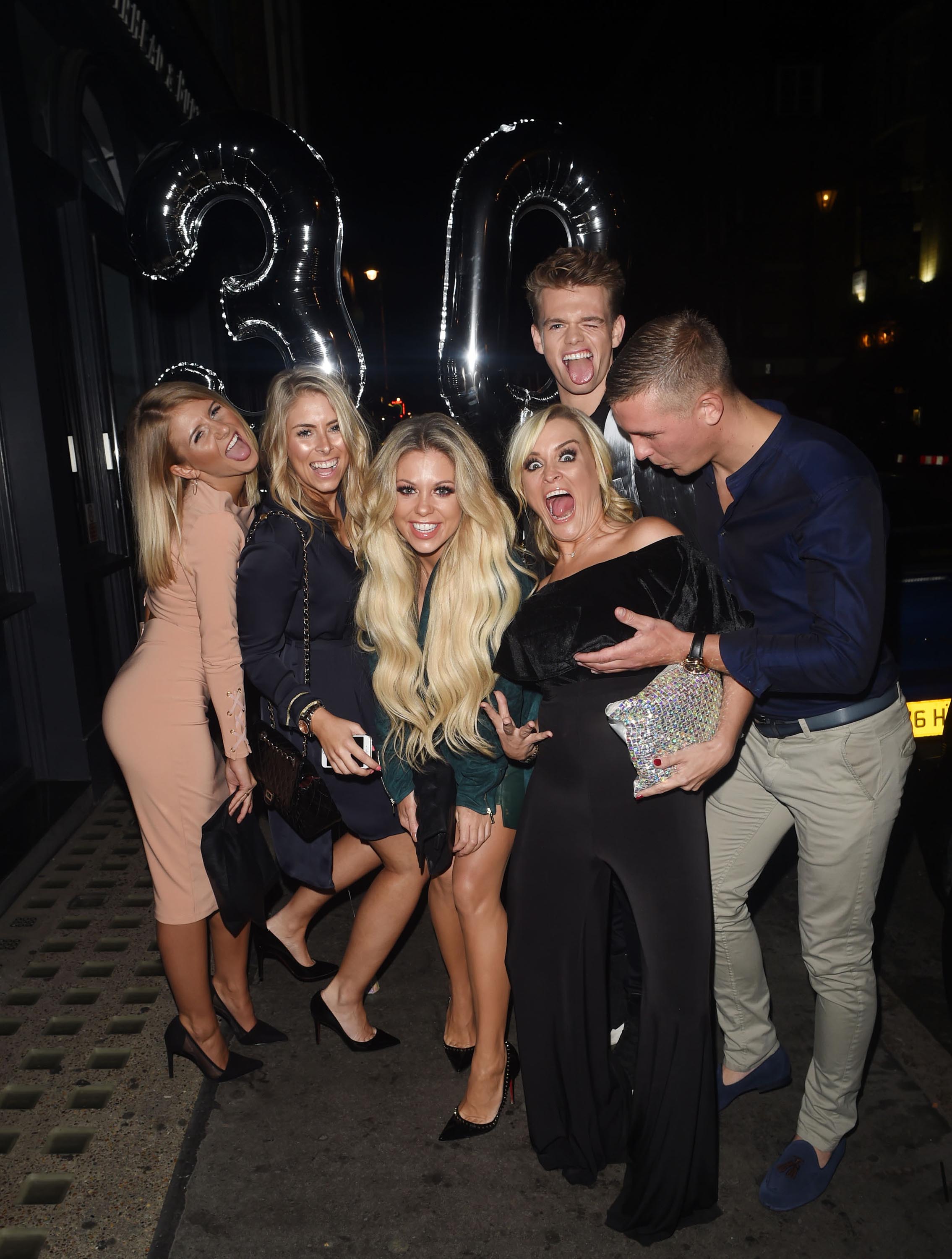 Bianca Gascoigne celebrating her 30th Birthday