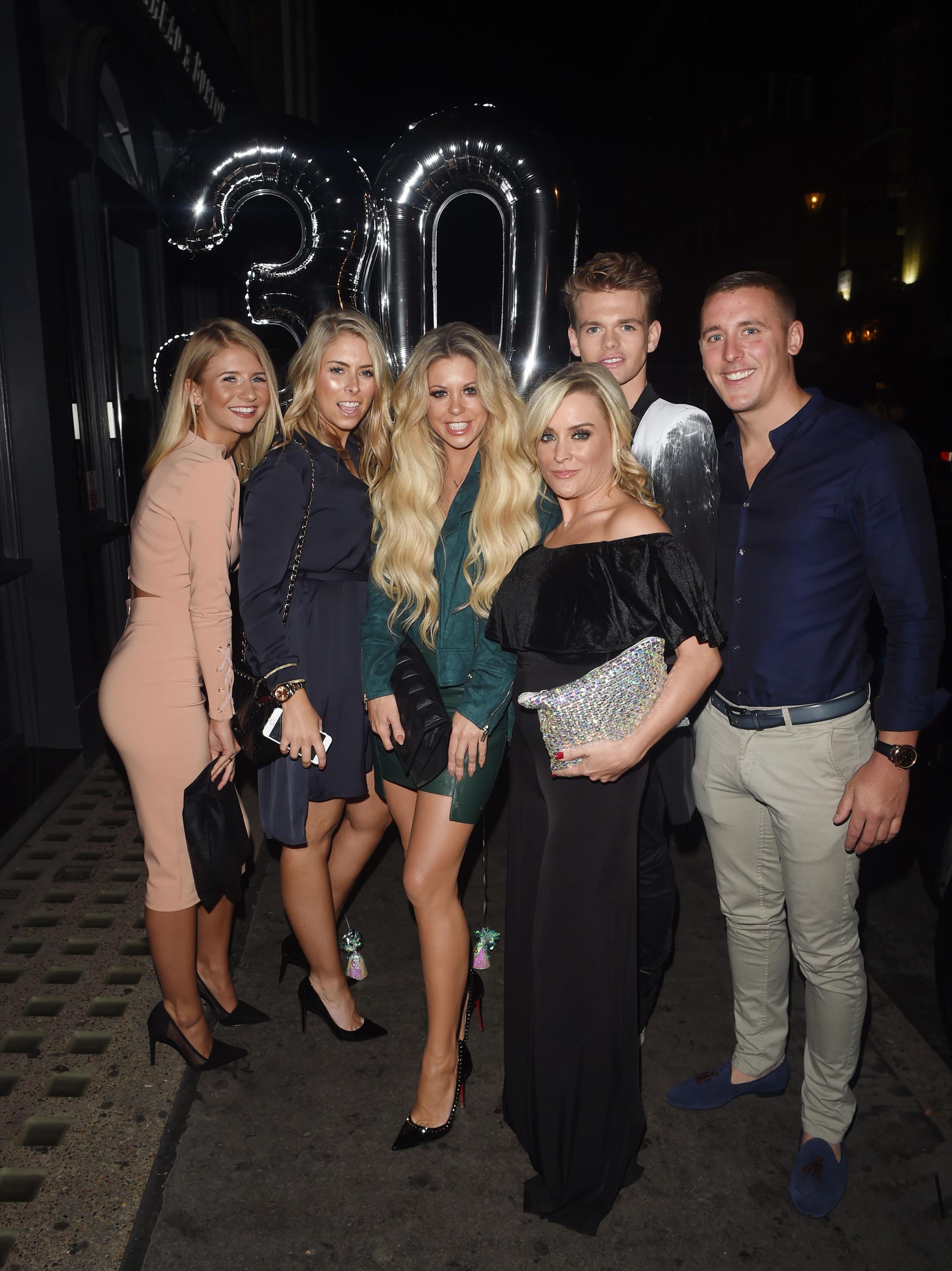 Bianca Gascoigne celebrating her 30th Birthday