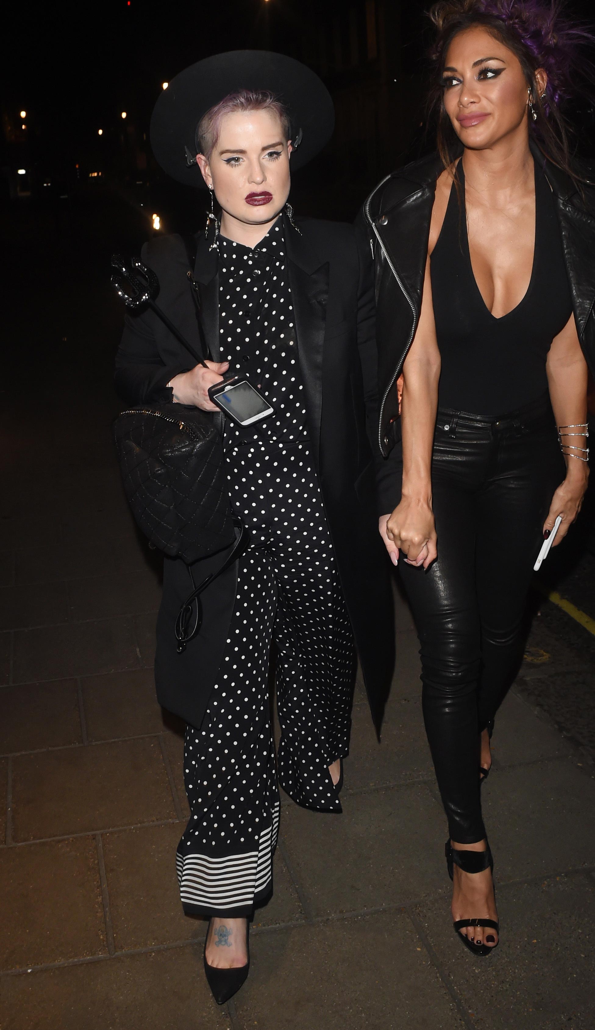 Nicole Scherzinger attends Kelly Osbourne birthday party