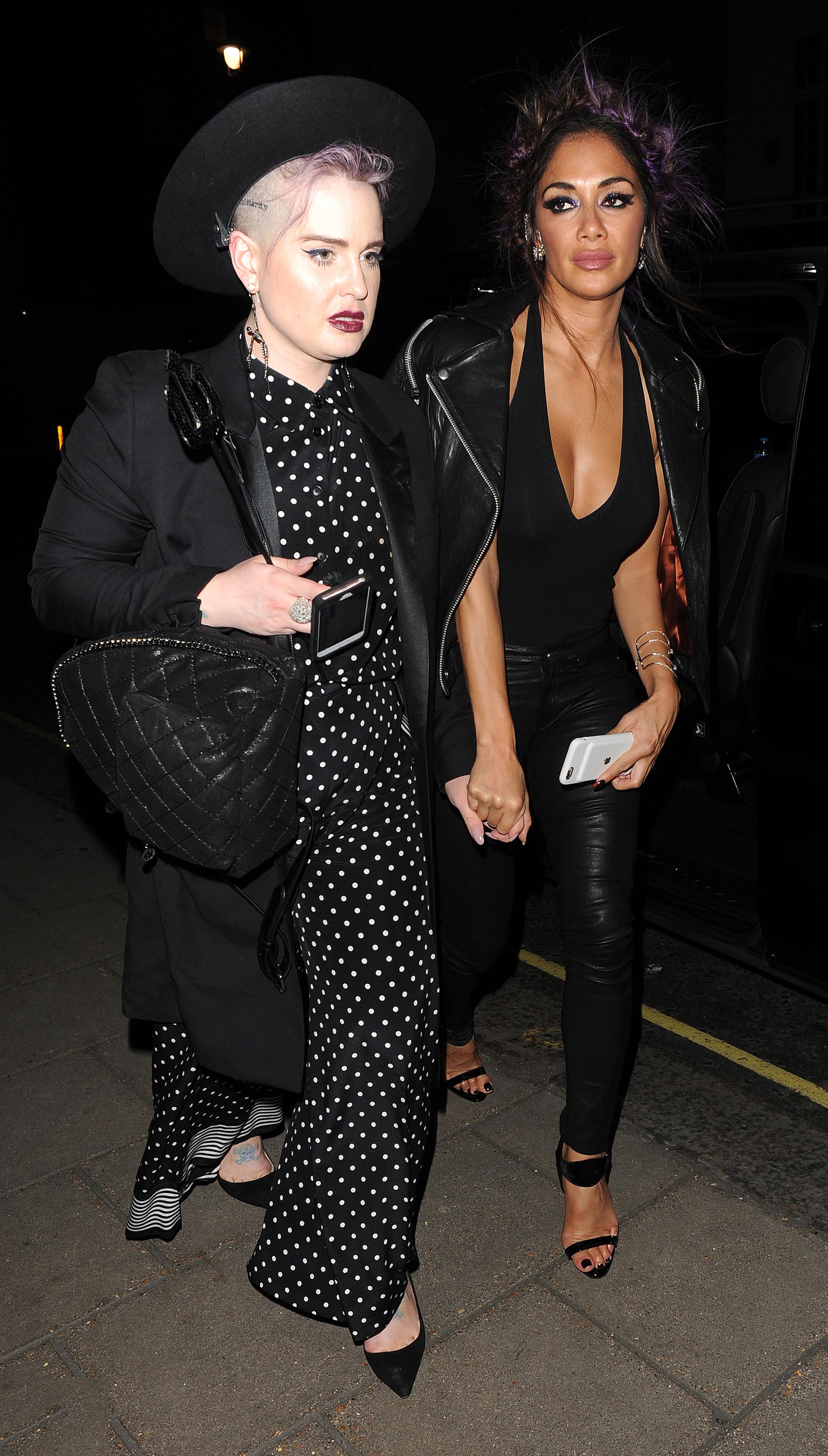 Nicole Scherzinger attends Kelly Osbourne birthday party