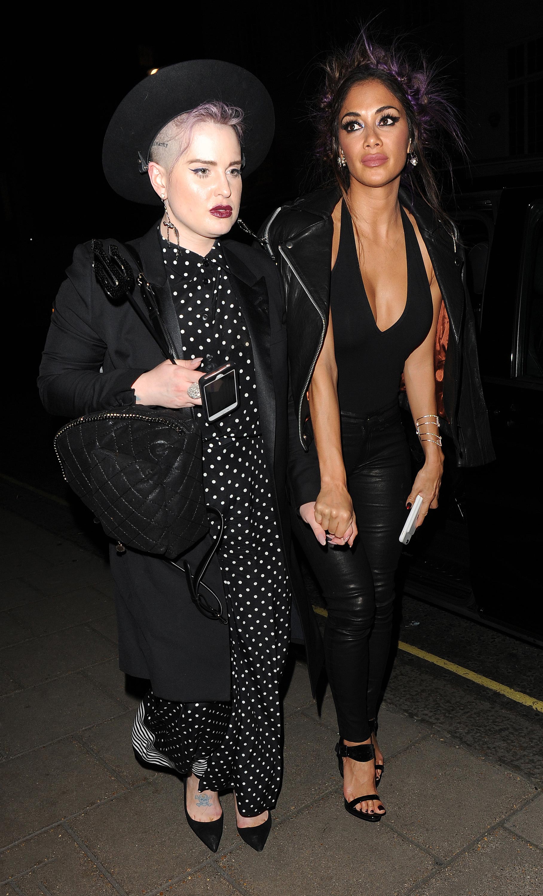 Nicole Scherzinger attends Kelly Osbourne birthday party