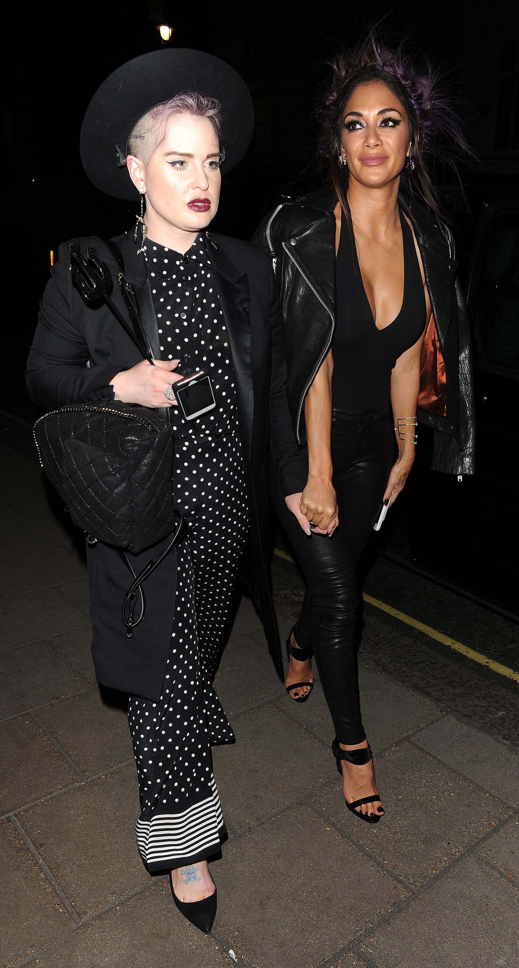 Nicole Scherzinger attends Kelly Osbourne birthday party