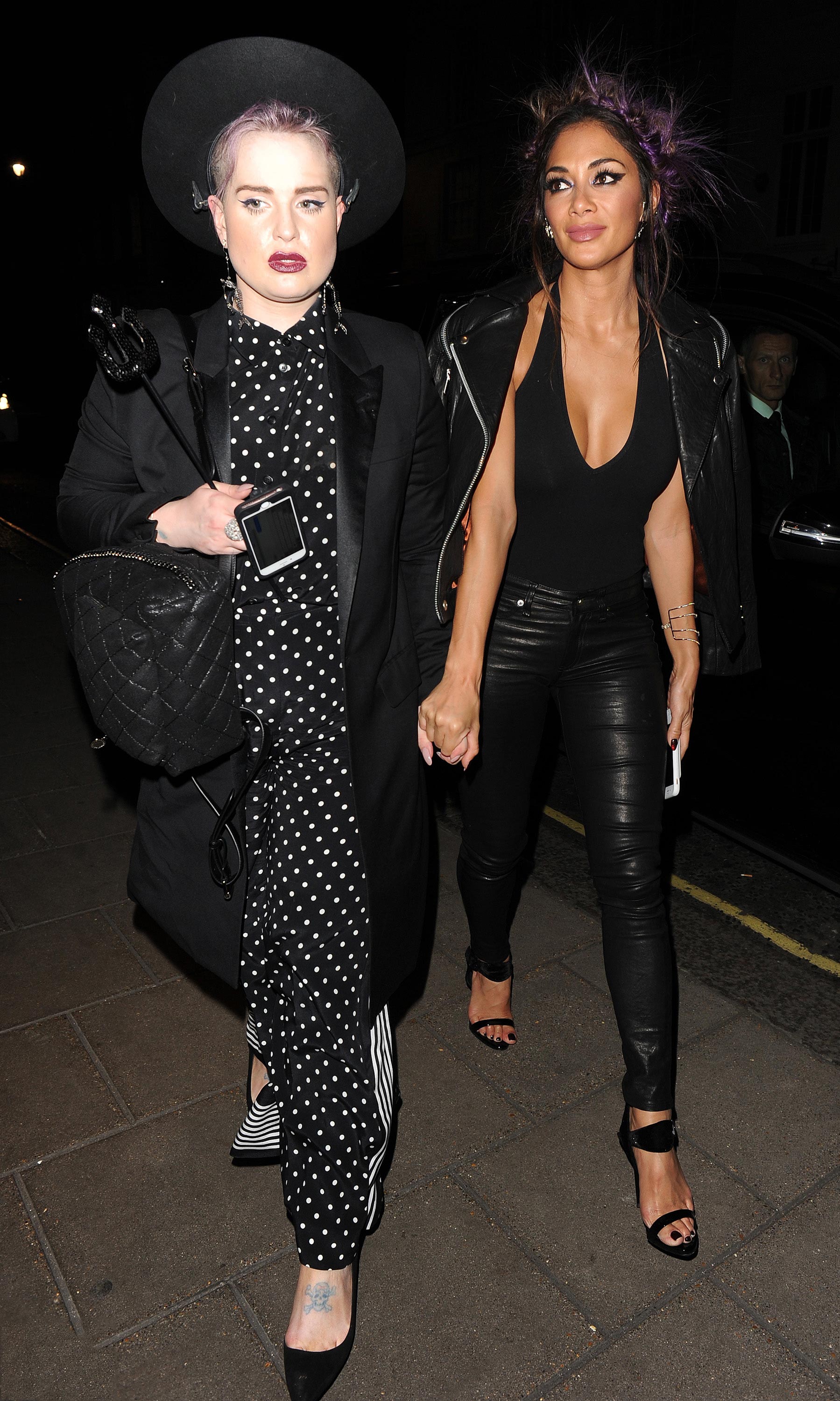 Nicole Scherzinger attends Kelly Osbourne birthday party