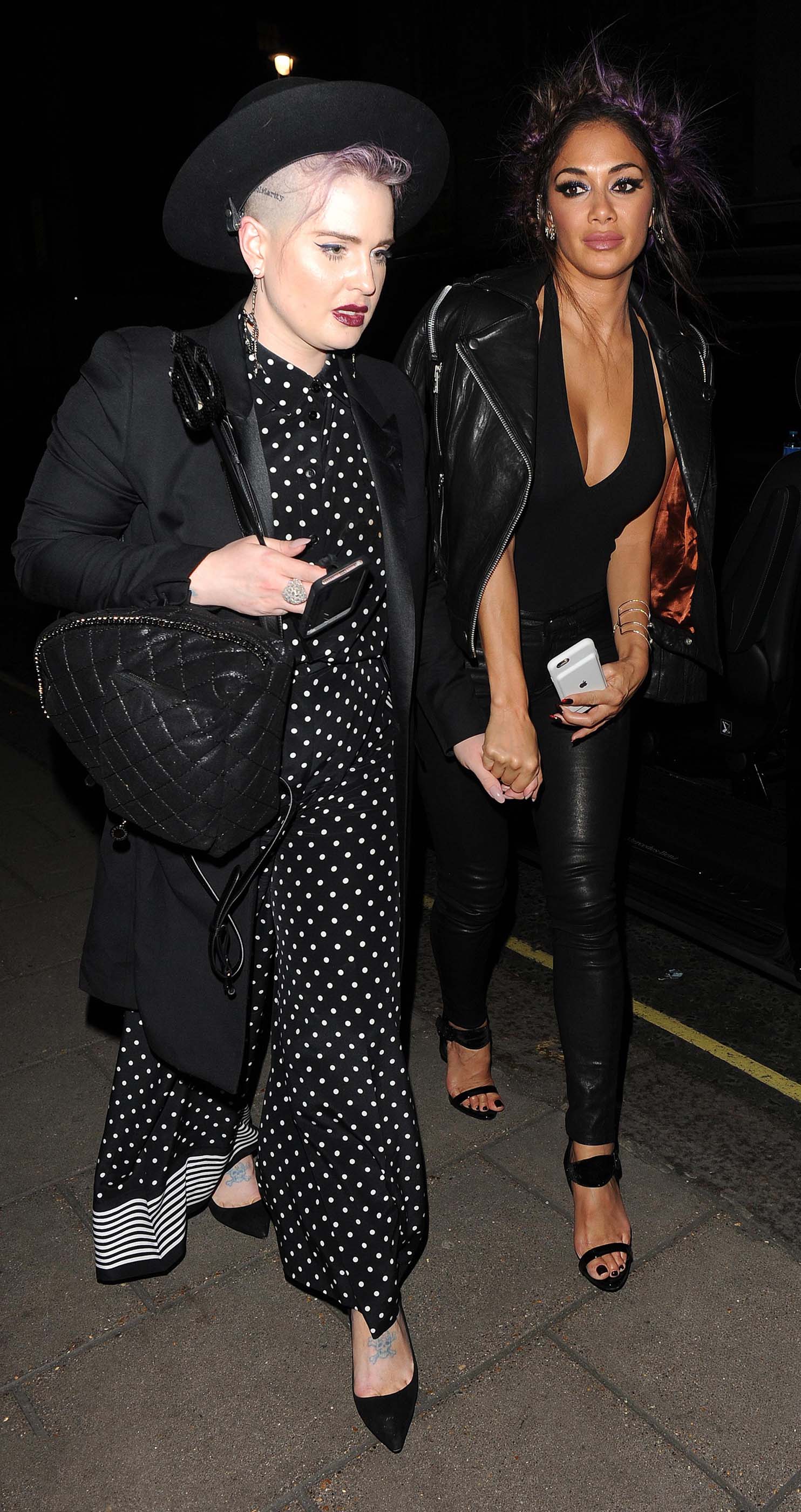 Nicole Scherzinger attends Kelly Osbourne birthday party