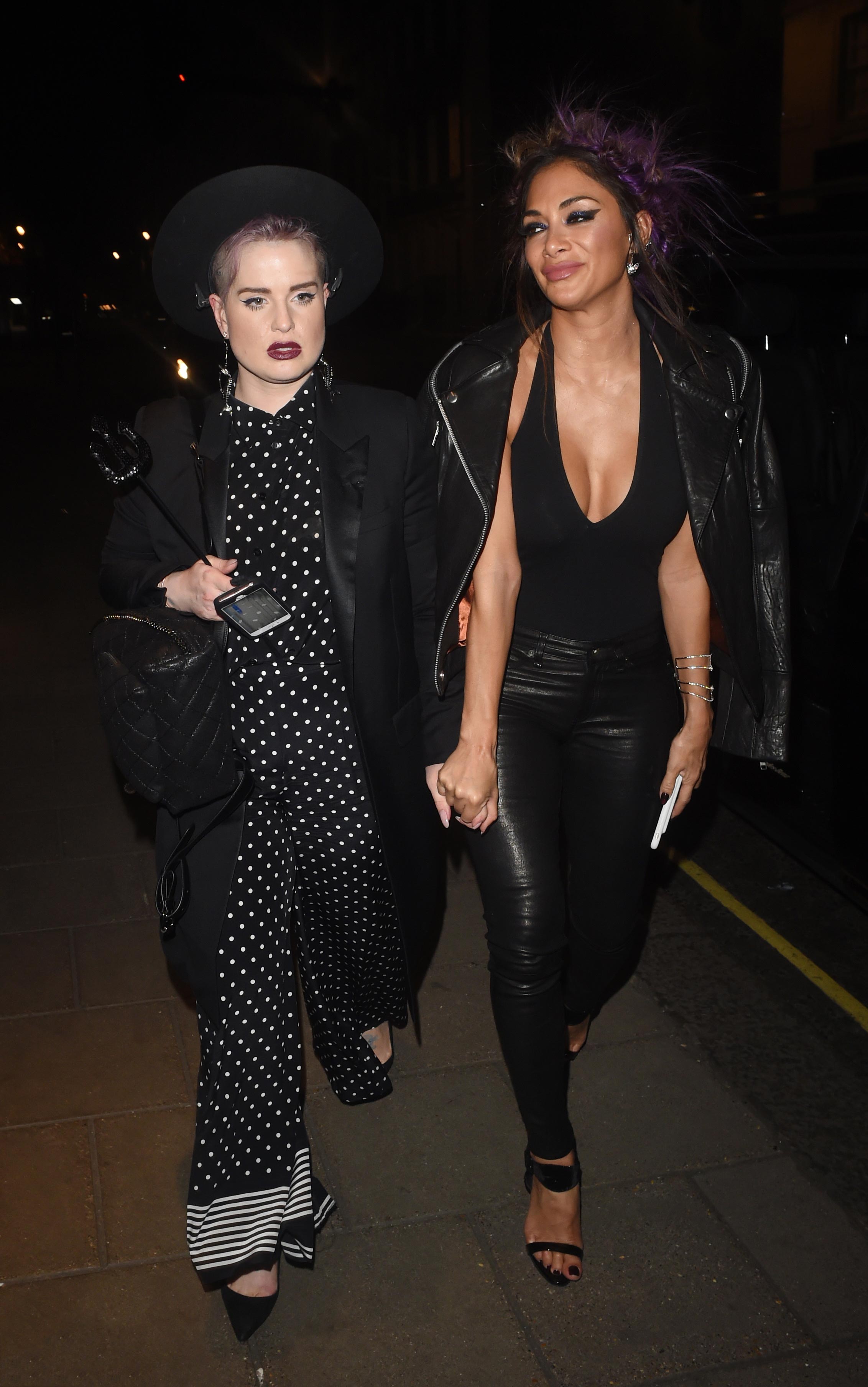 Nicole Scherzinger attends Kelly Osbourne birthday party