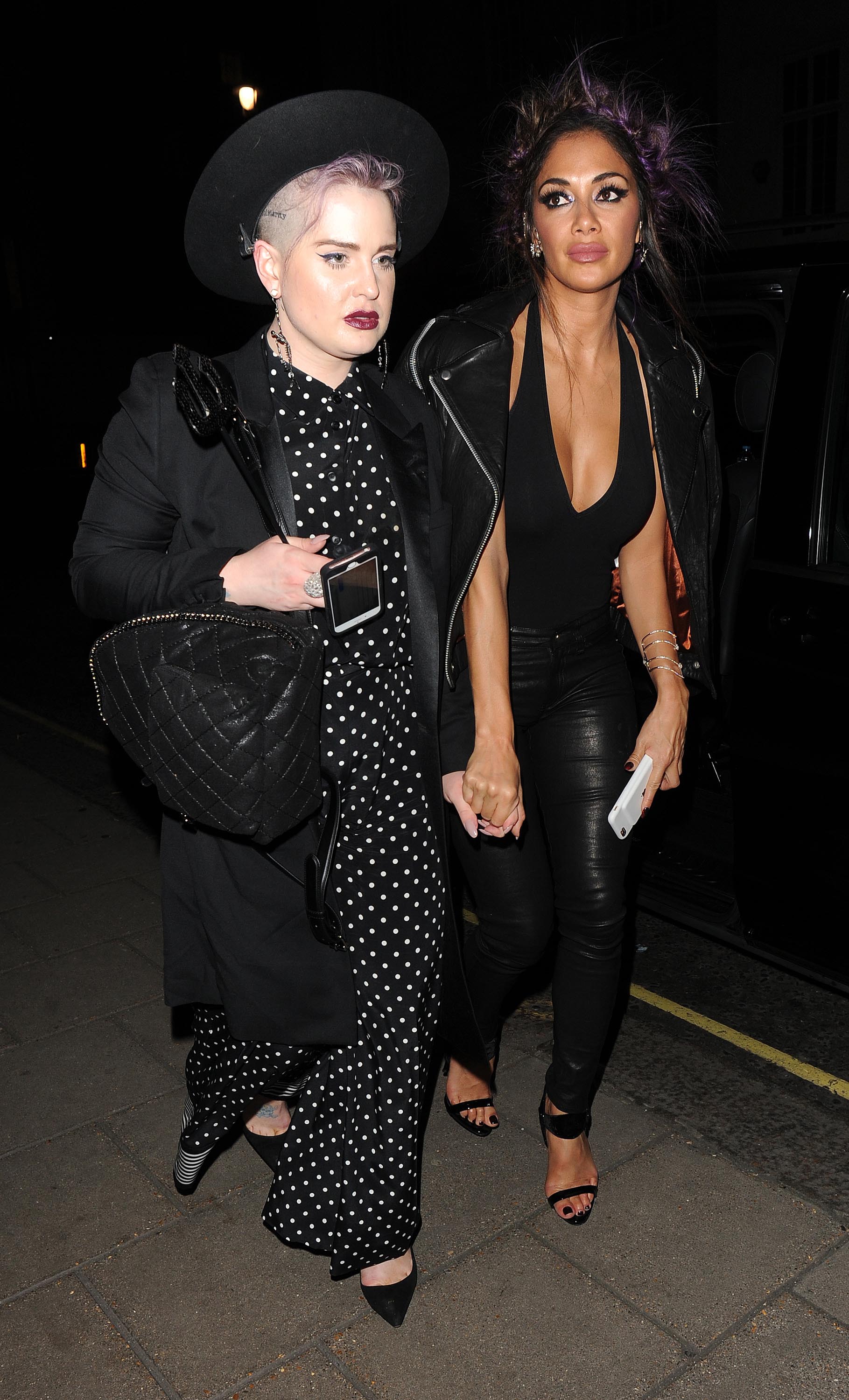 Nicole Scherzinger attends Kelly Osbourne birthday party