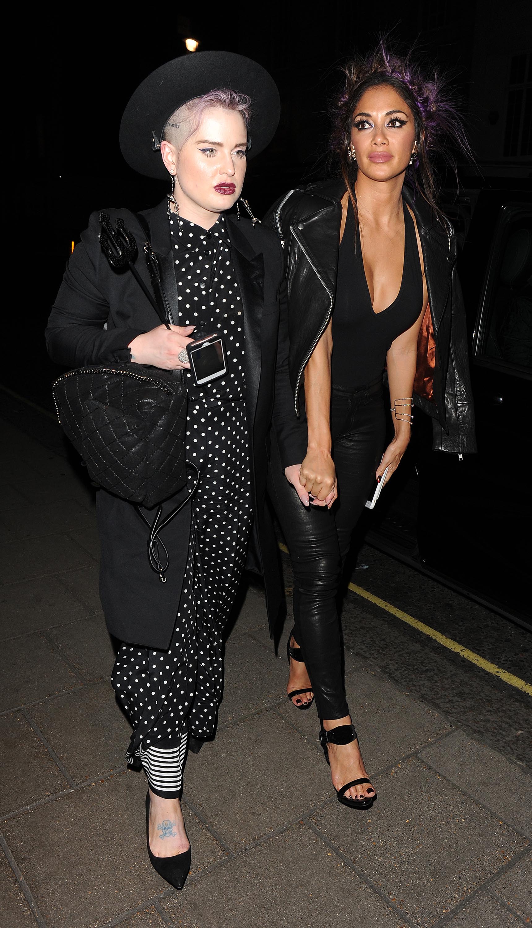 Nicole Scherzinger attends Kelly Osbourne birthday party