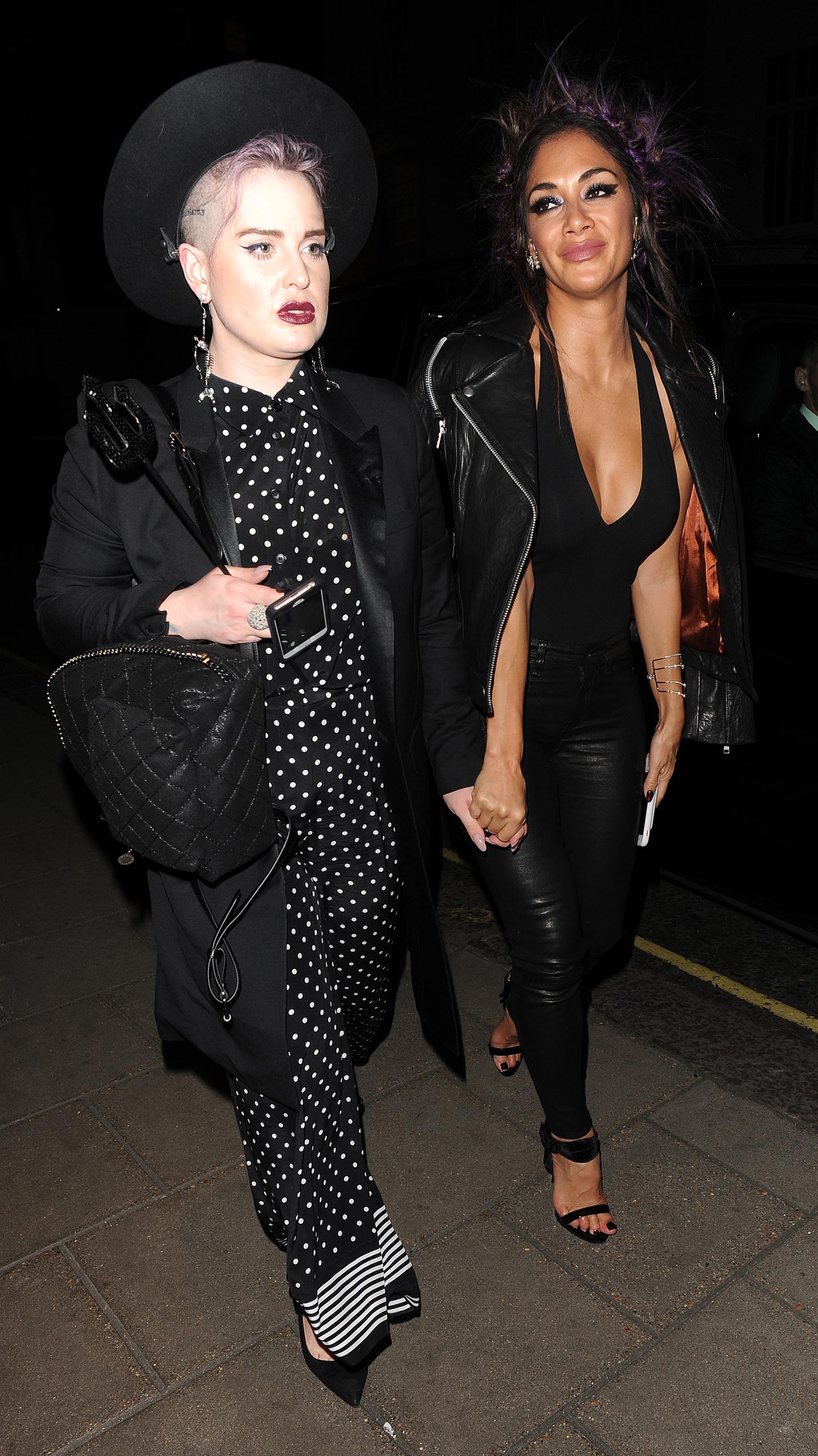 Nicole Scherzinger attends Kelly Osbourne birthday party