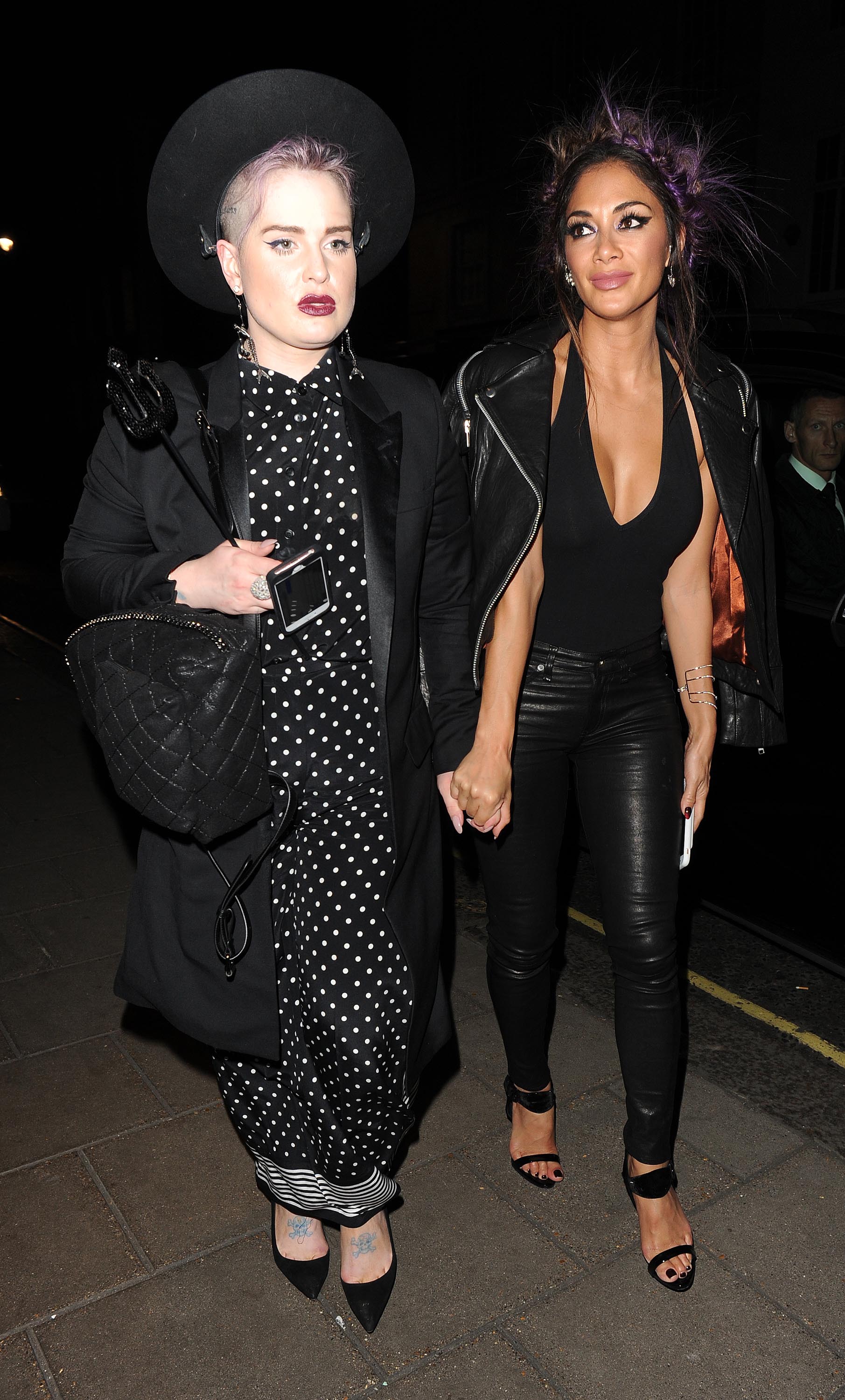 Nicole Scherzinger attends Kelly Osbourne birthday party