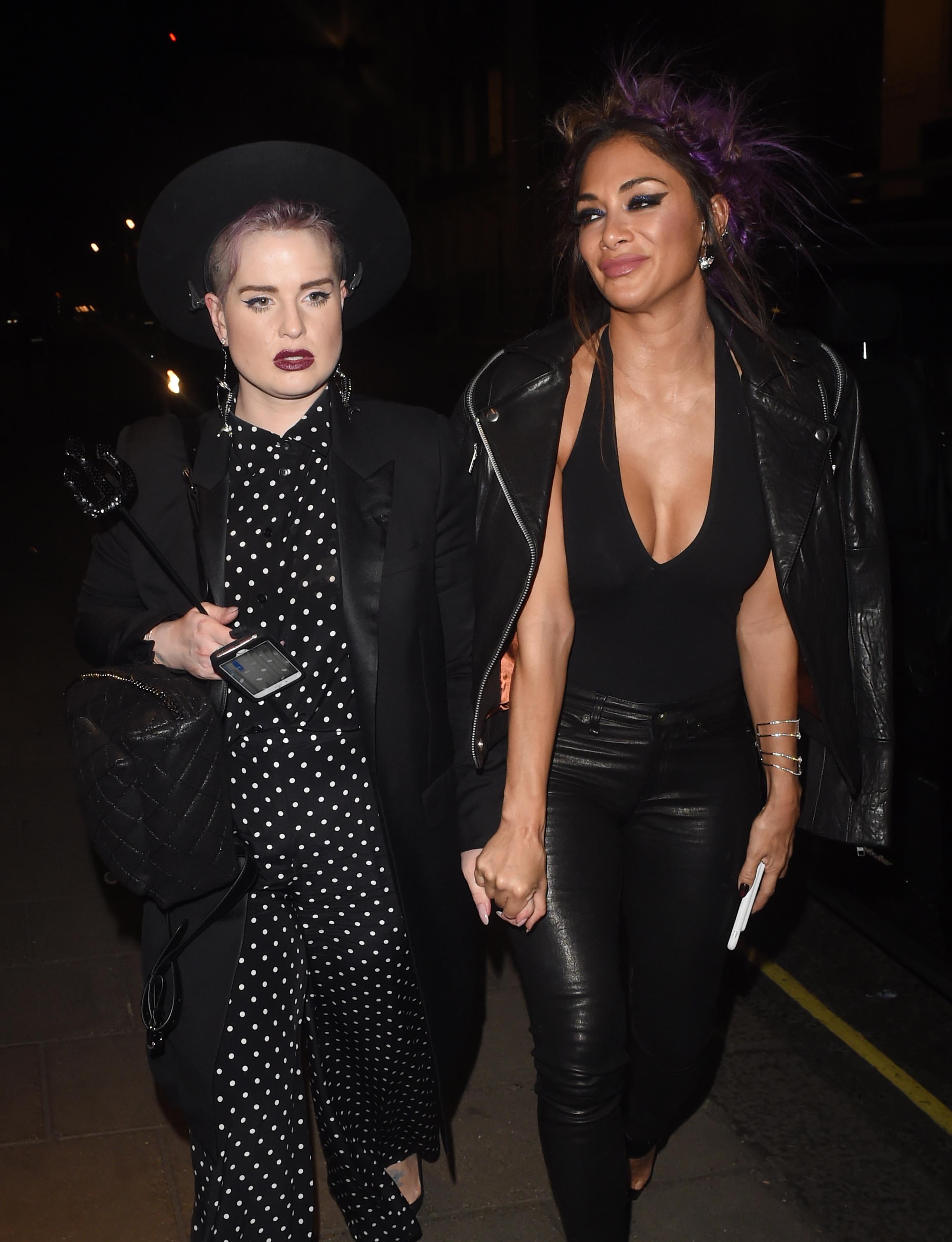 Nicole Scherzinger attends Kelly Osbourne birthday party