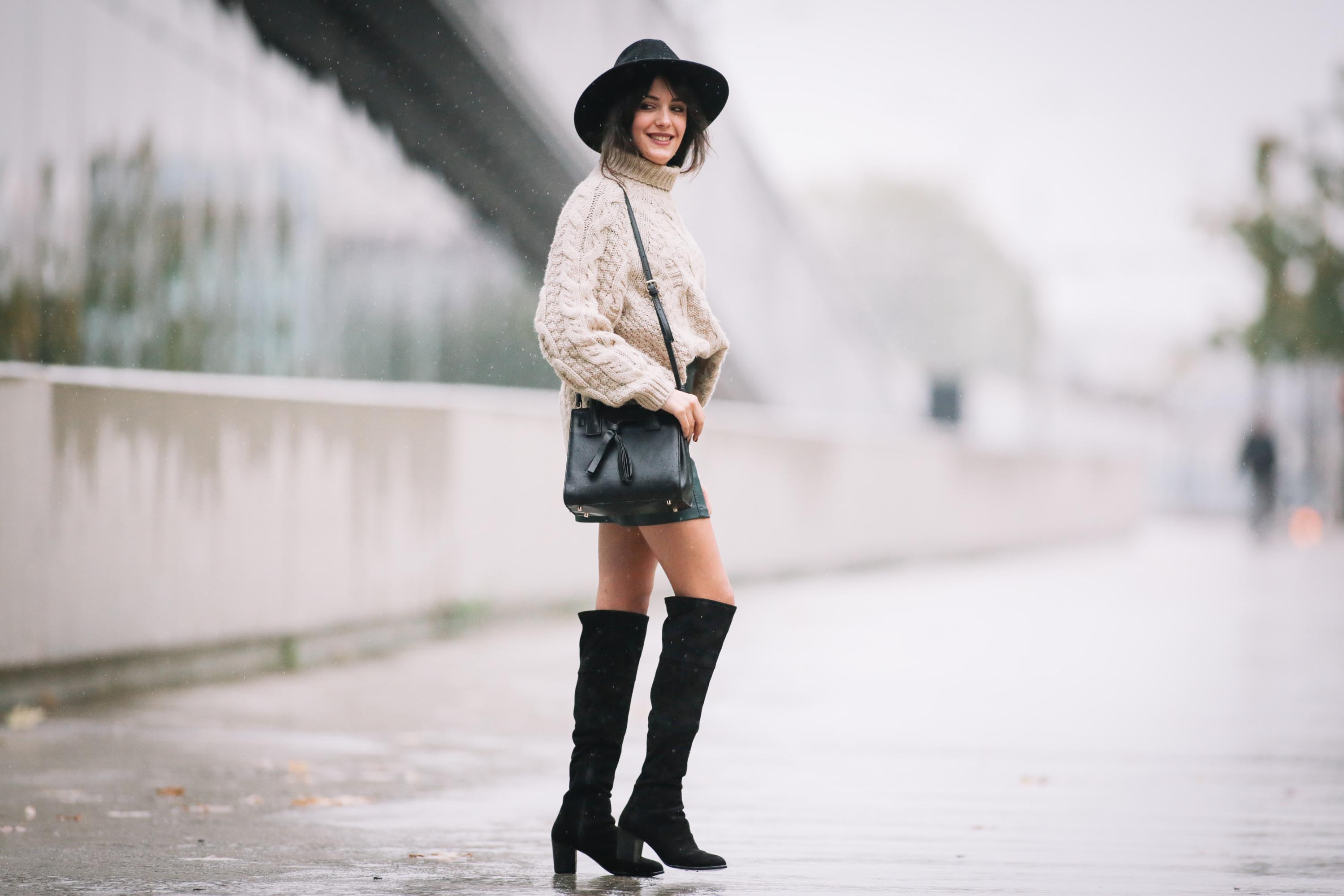 Sarah Benziane street fashion in Paris