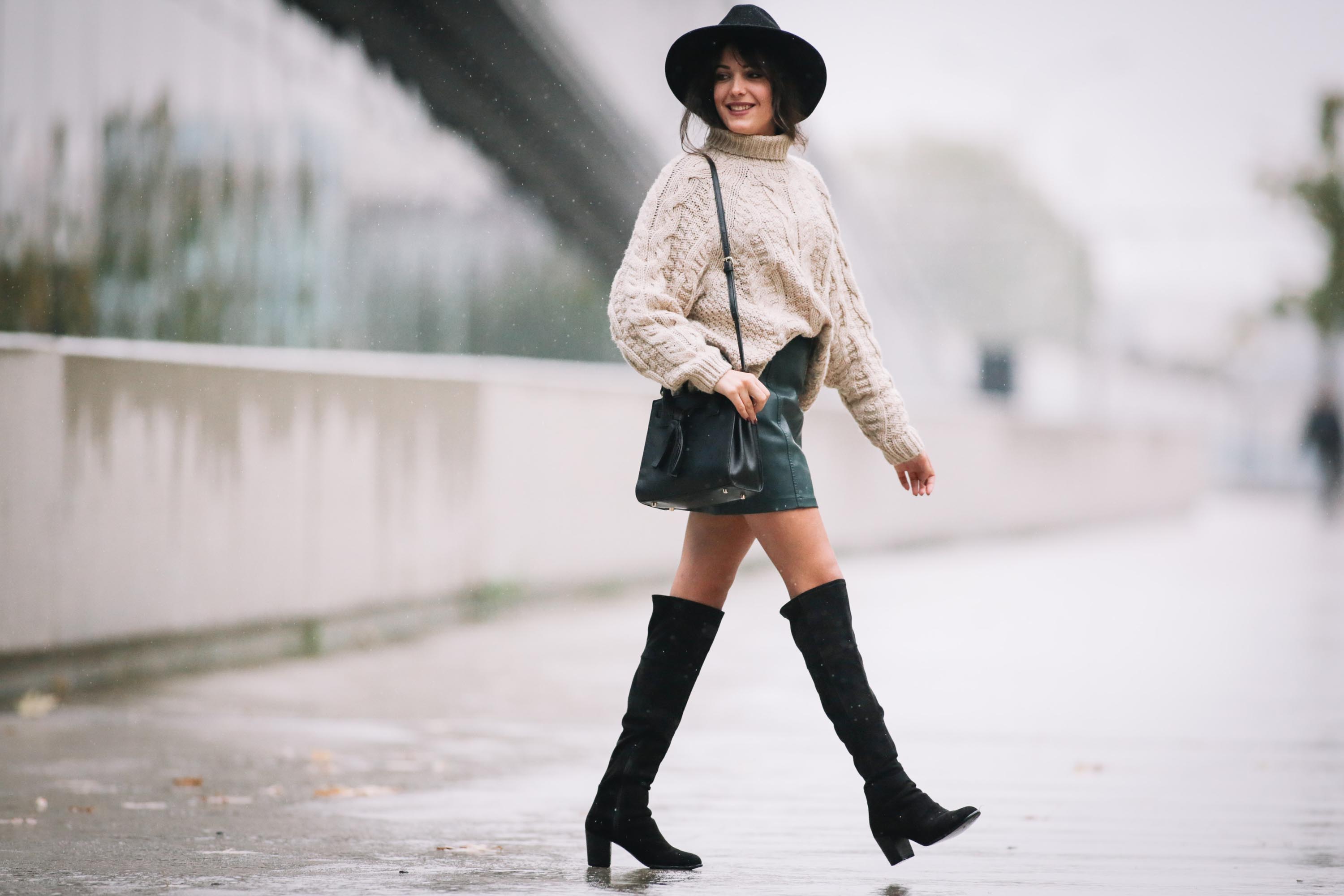 Sarah Benziane street fashion in Paris