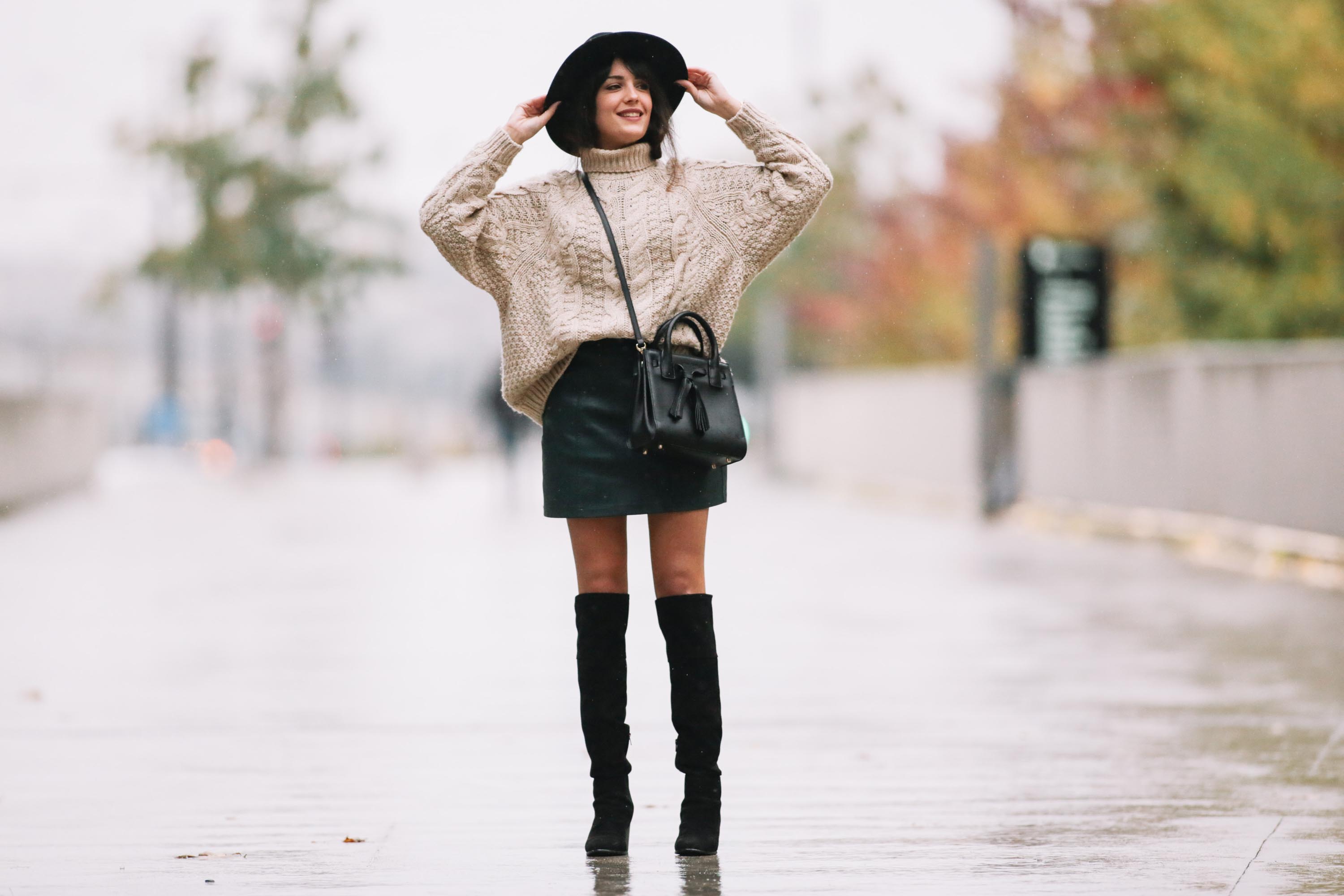 Sarah Benziane street fashion in Paris