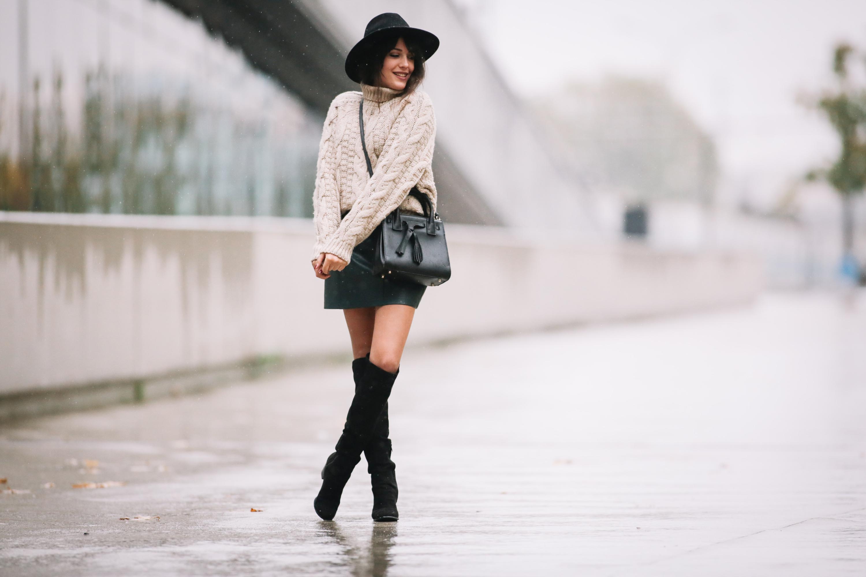 Sarah Benziane street fashion in Paris