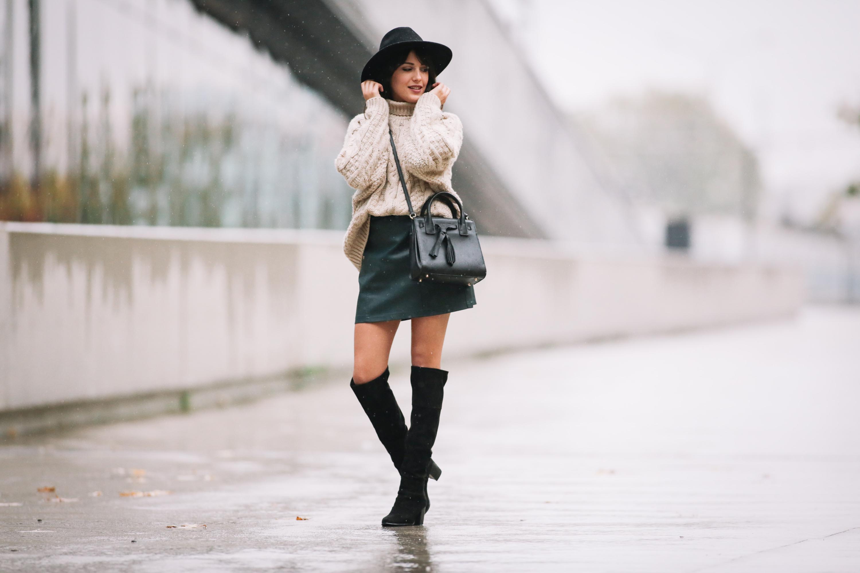 Sarah Benziane street fashion in Paris