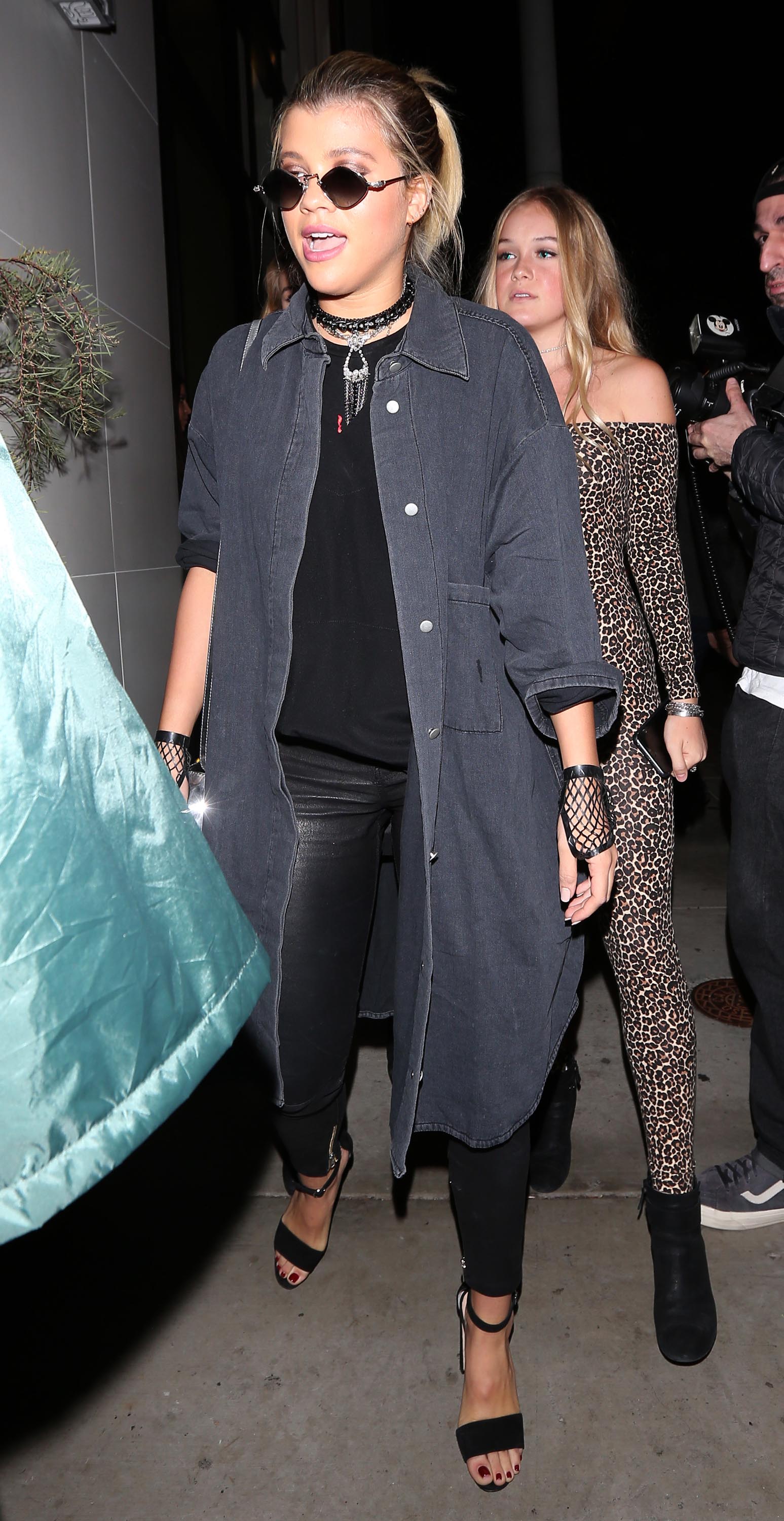 Sofia Richie at Catch restaurant