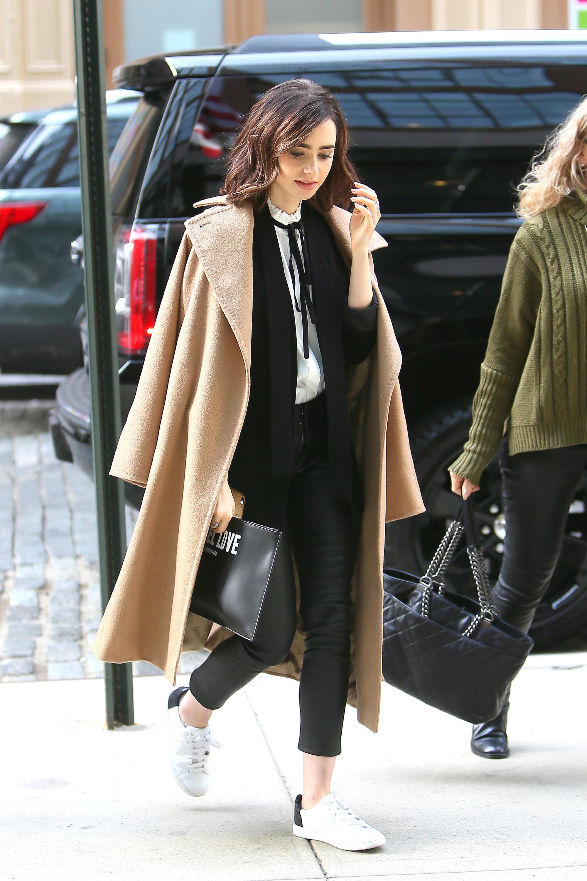 Lily Collins out and about in New York City