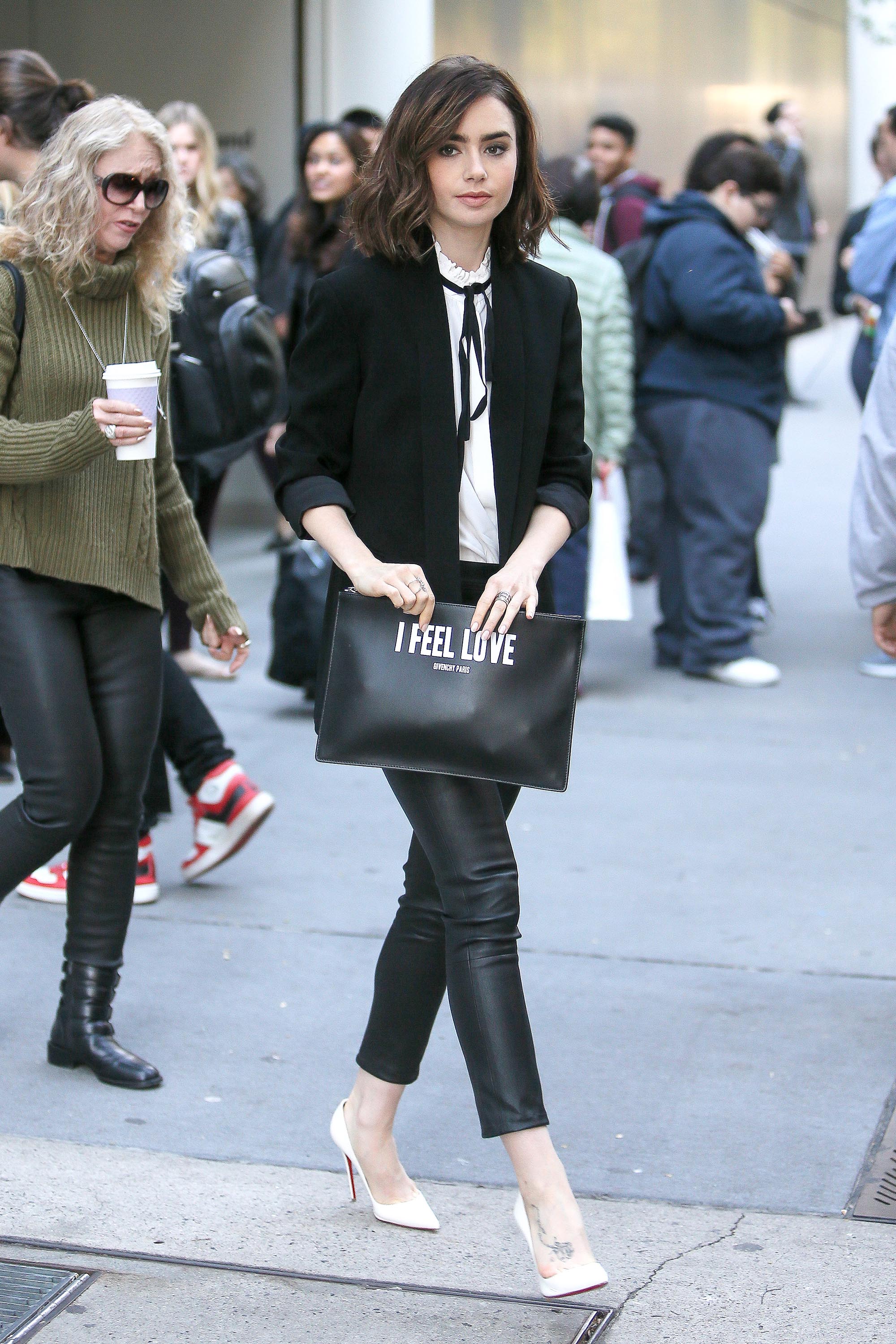 Lily Collins out and about in New York City