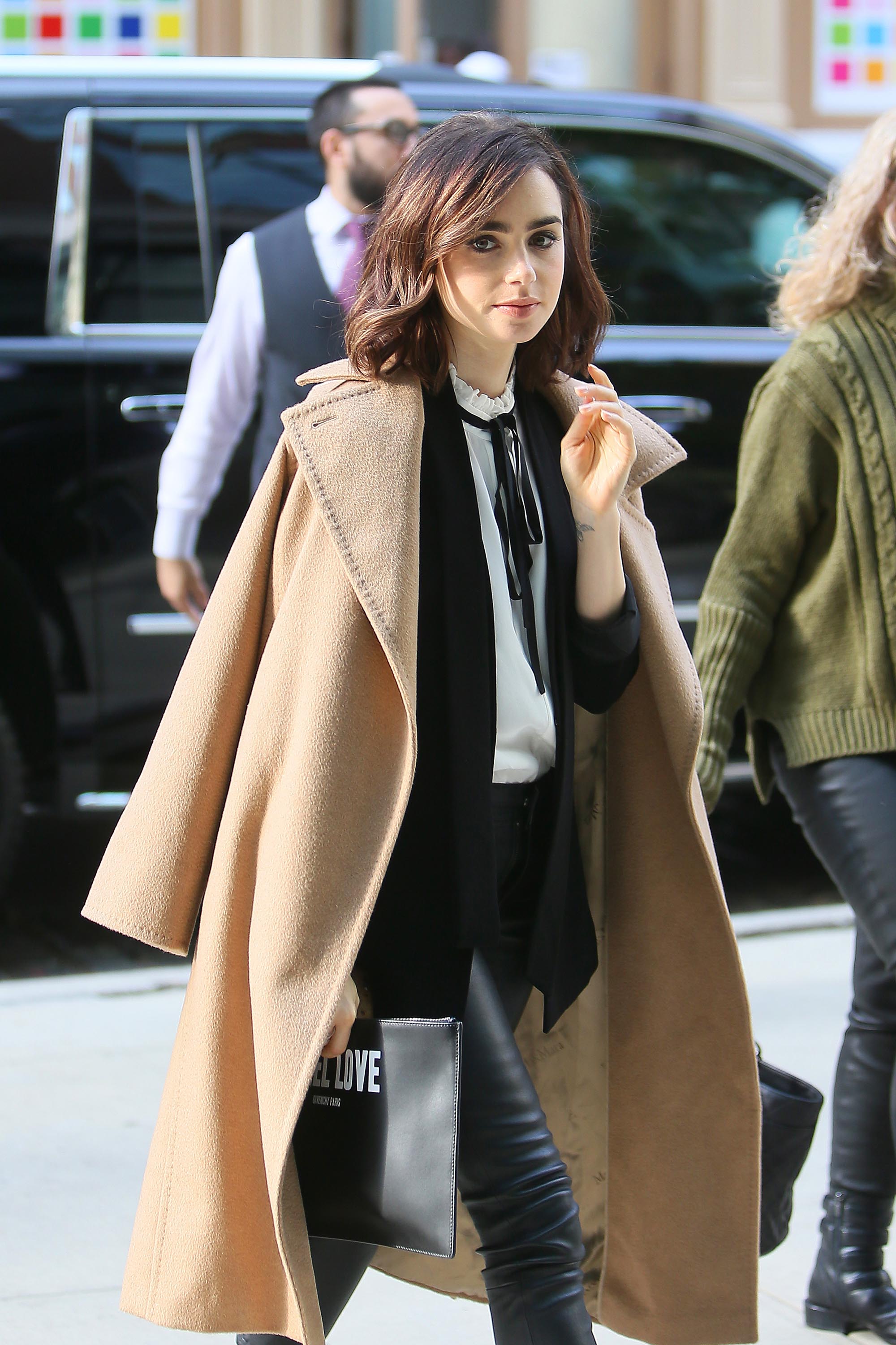 Lily Collins out and about in New York City