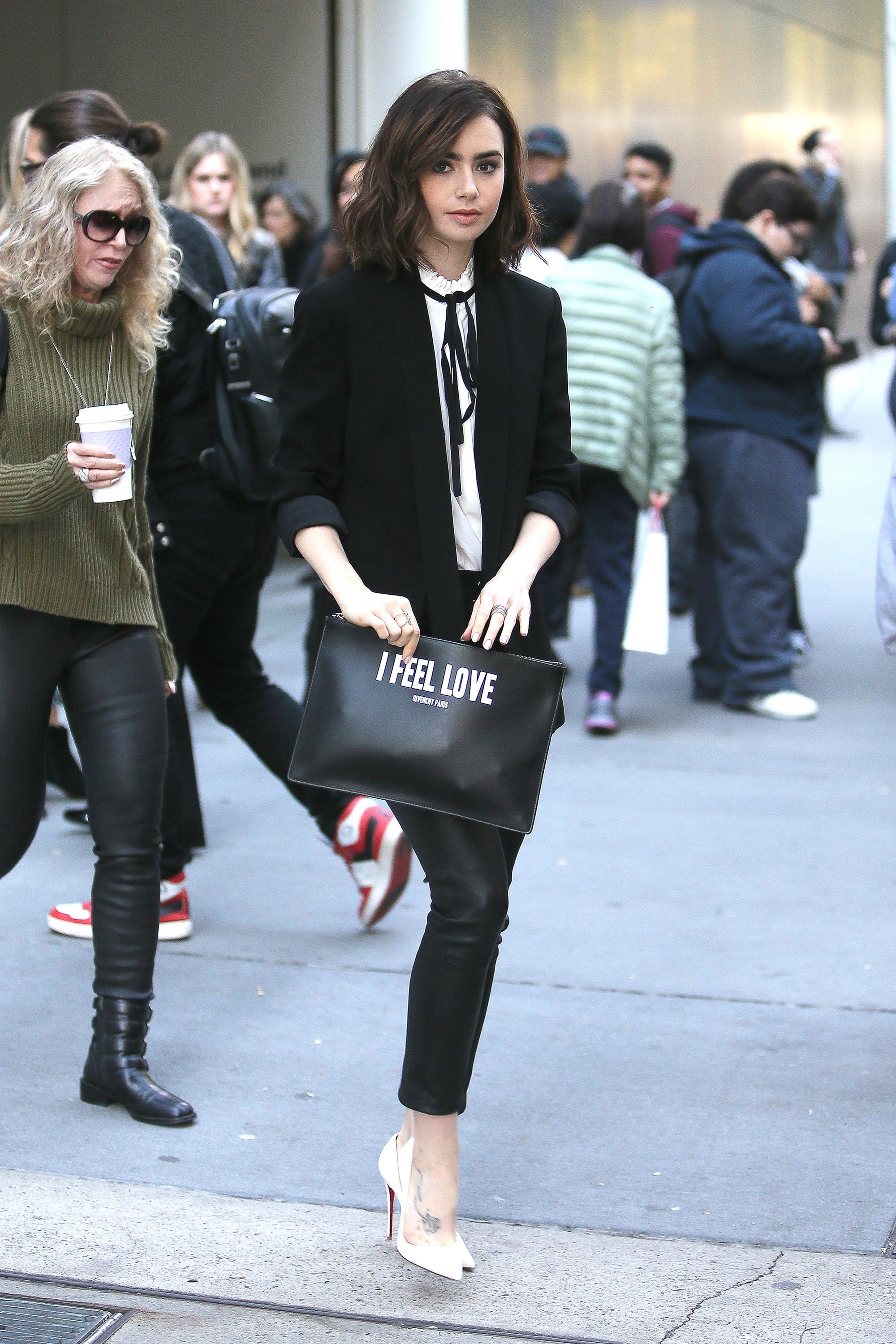 Lily Collins out and about in New York City