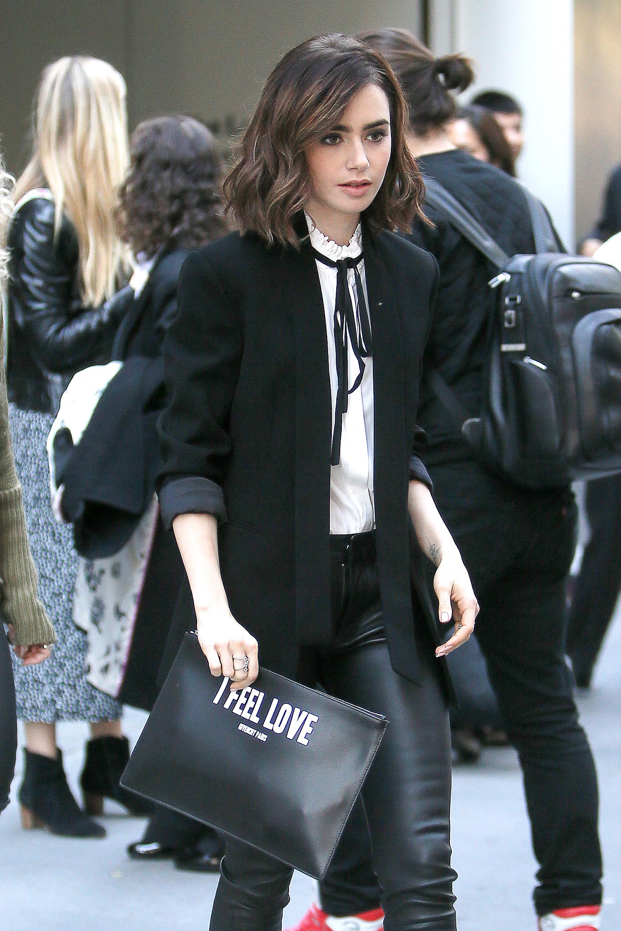 Lily Collins out and about in New York City