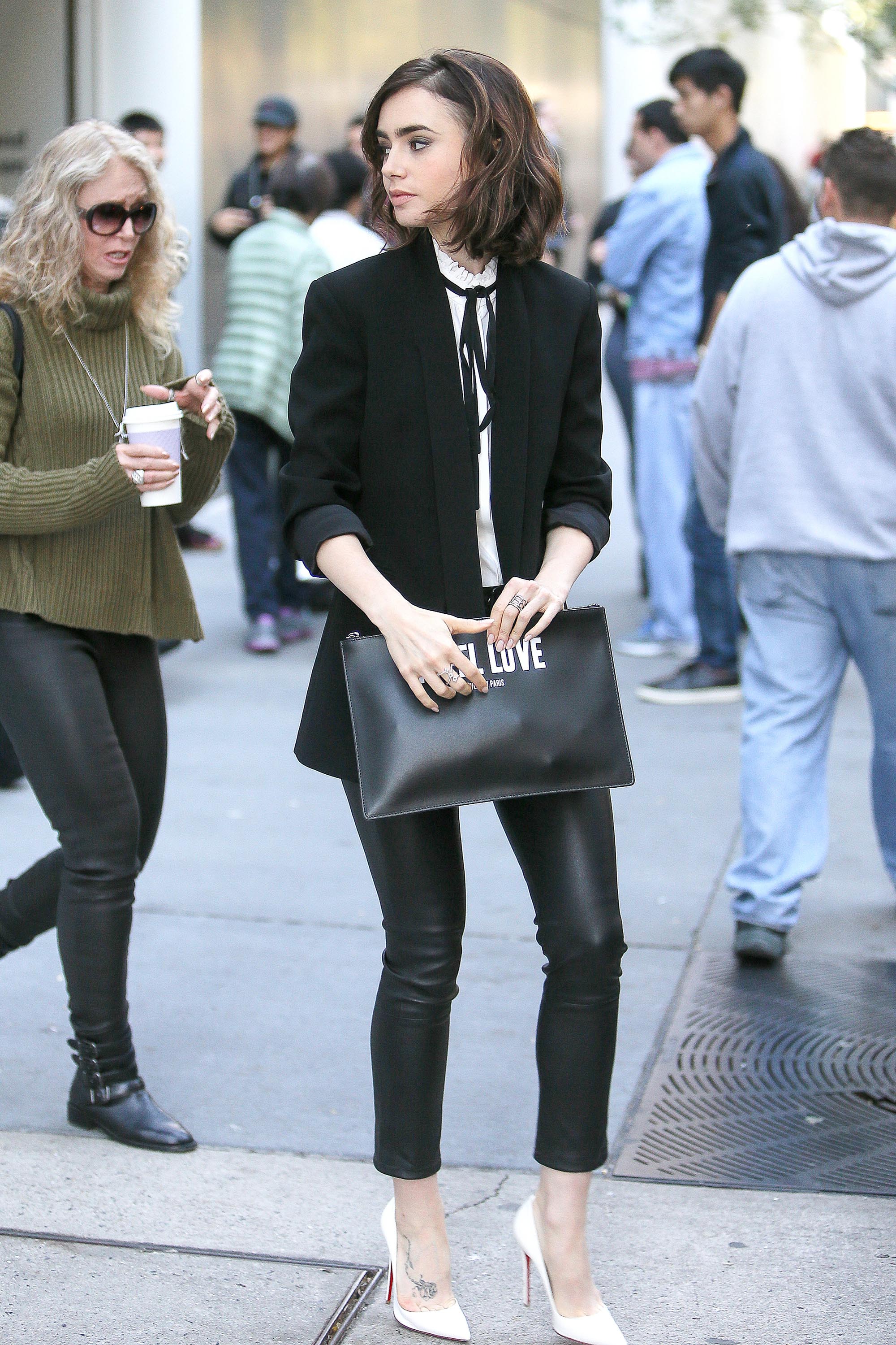 Lily Collins out and about in New York City