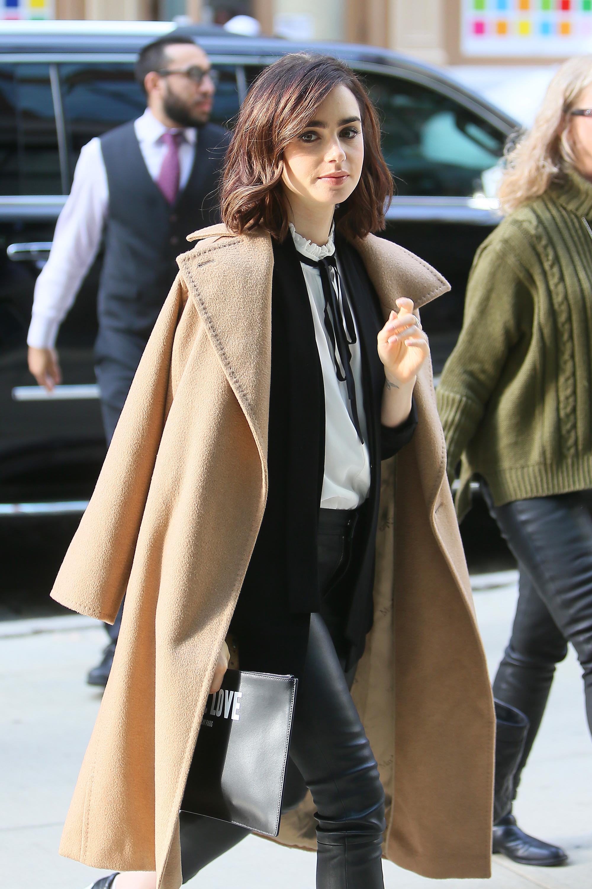 Lily Collins out and about in New York City