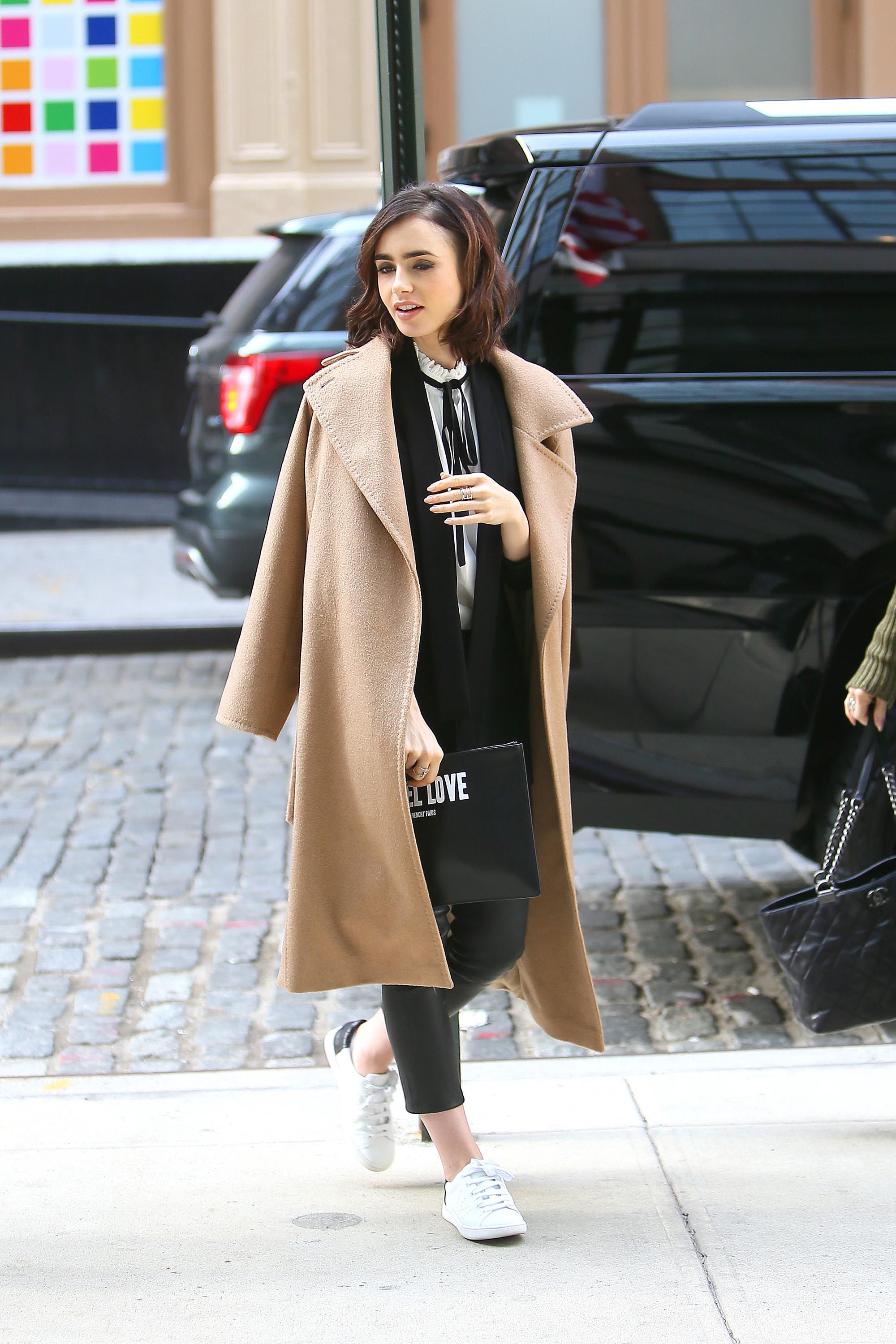 Lily Collins out and about in New York City