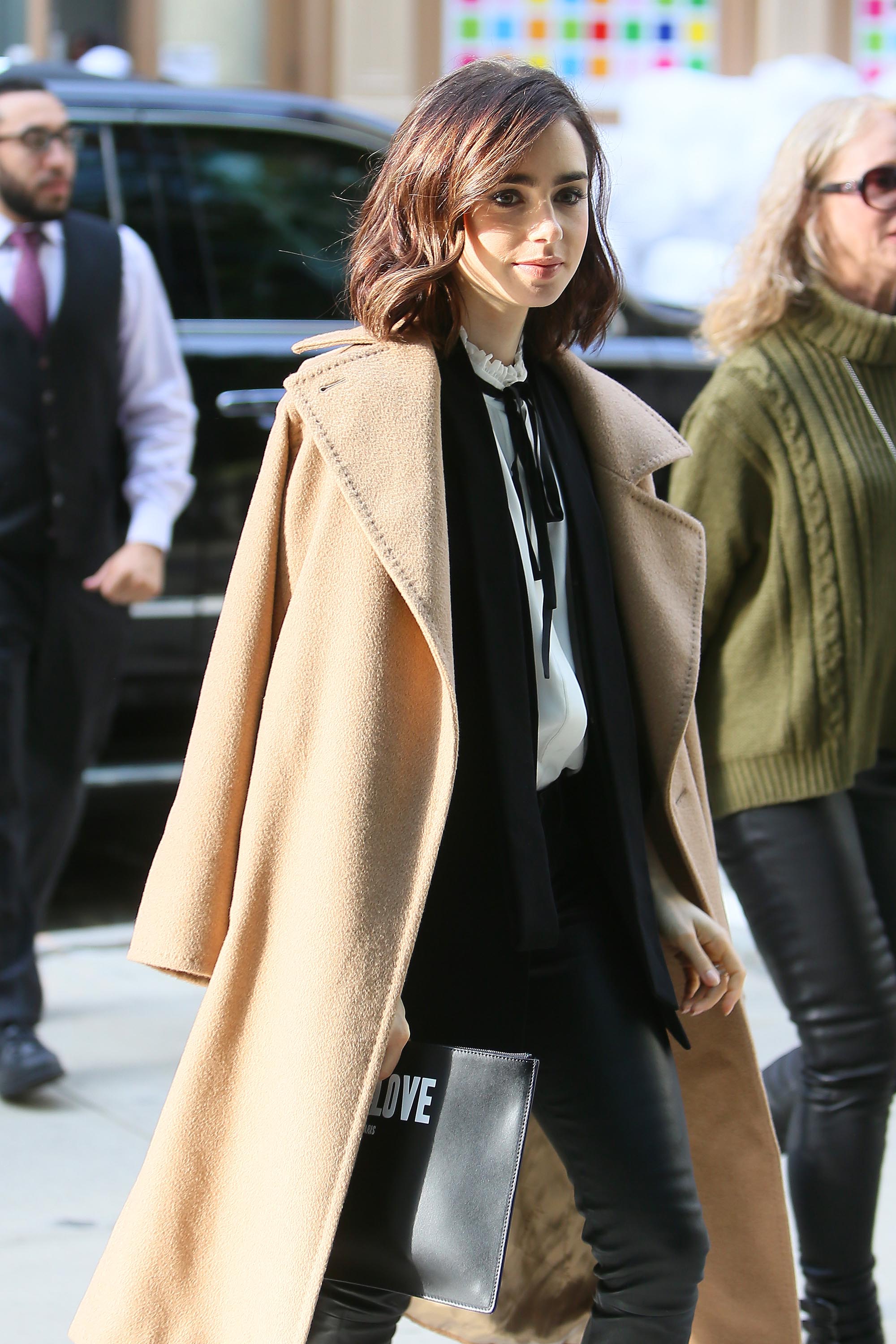 Lily Collins out and about in New York City