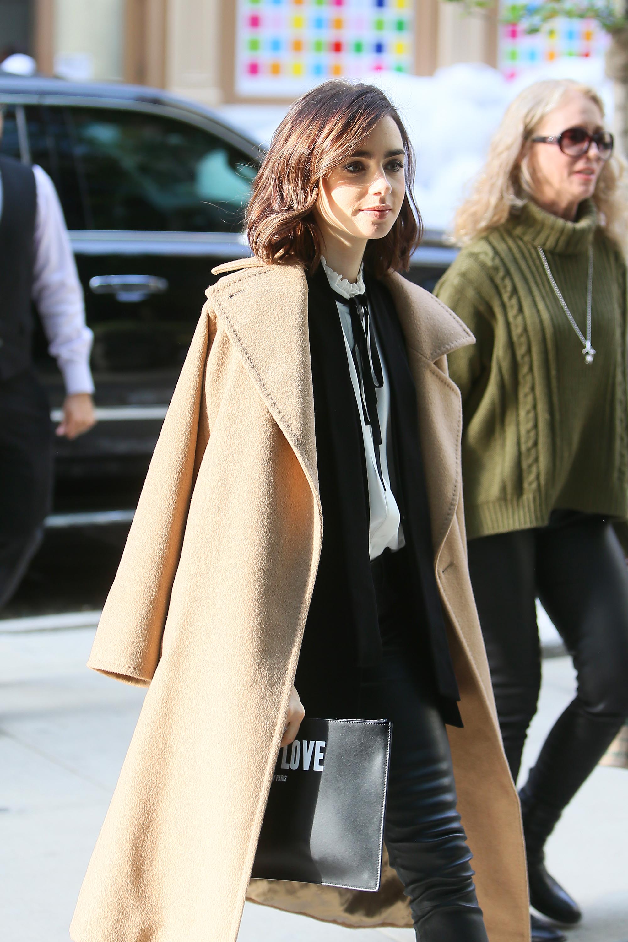 Lily Collins out and about in New York City