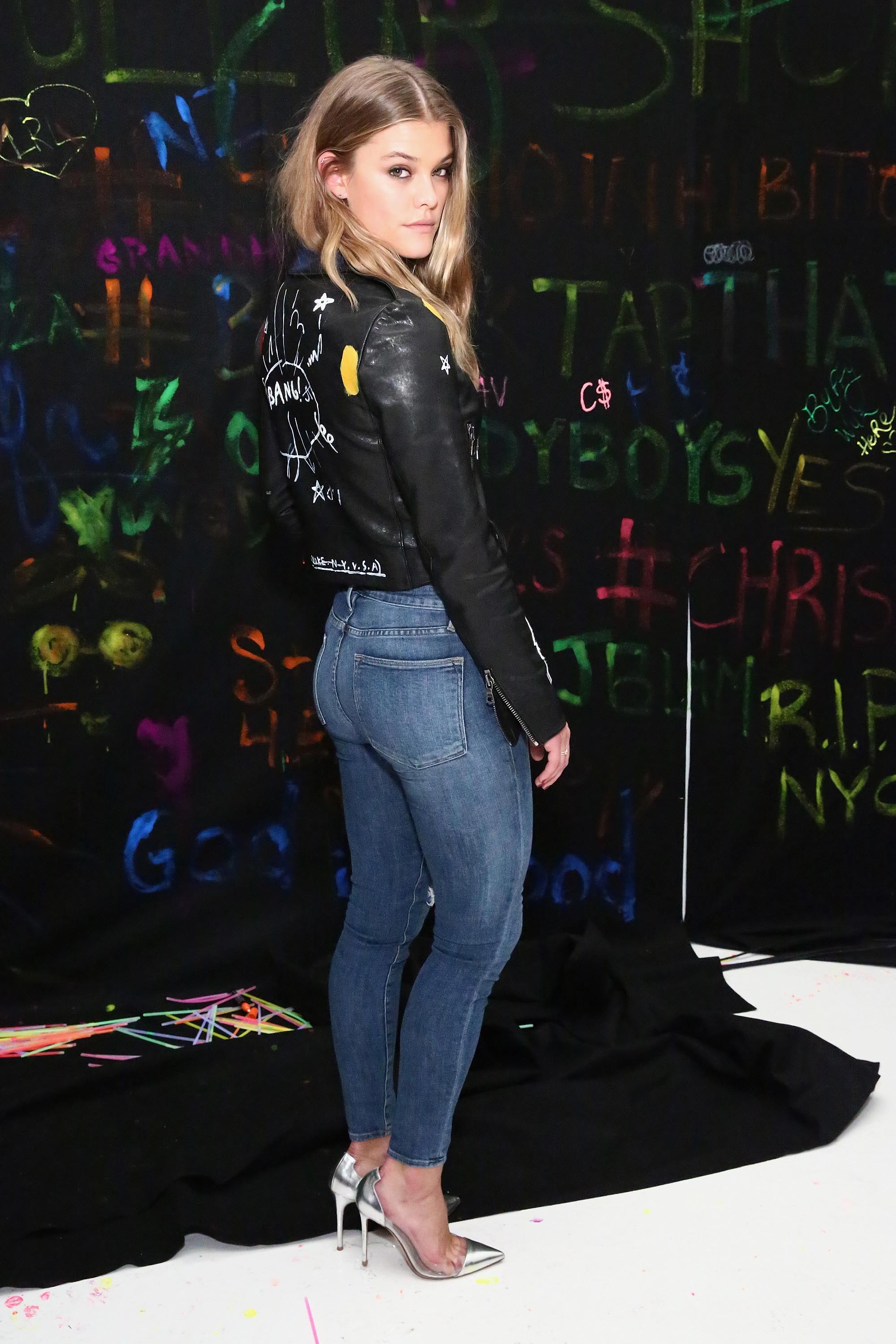 Nina Agdal attends the alice + olivia x Basquiat CFDA Capsule Collection launch party