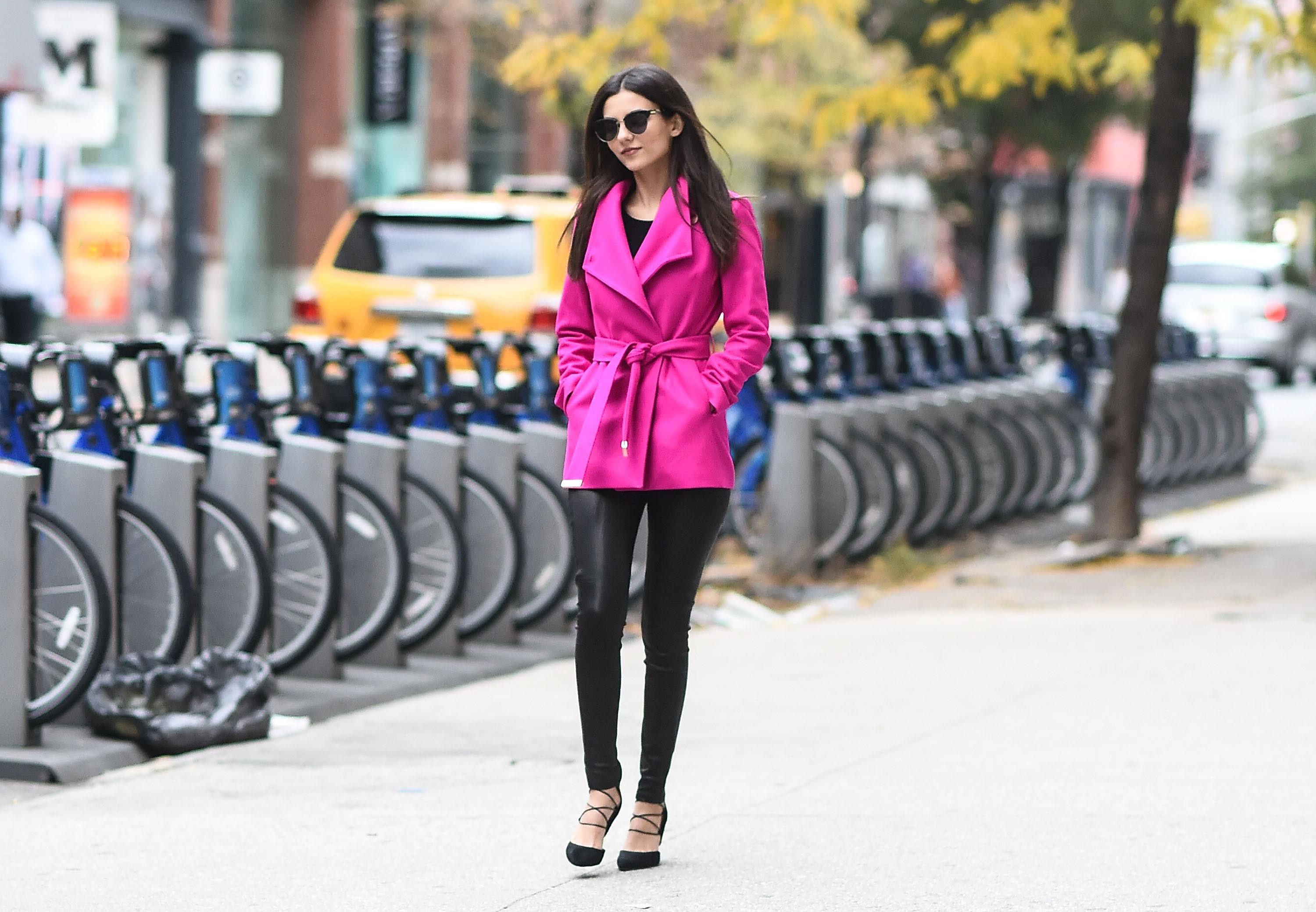 Victoria Justice is seen in Soho