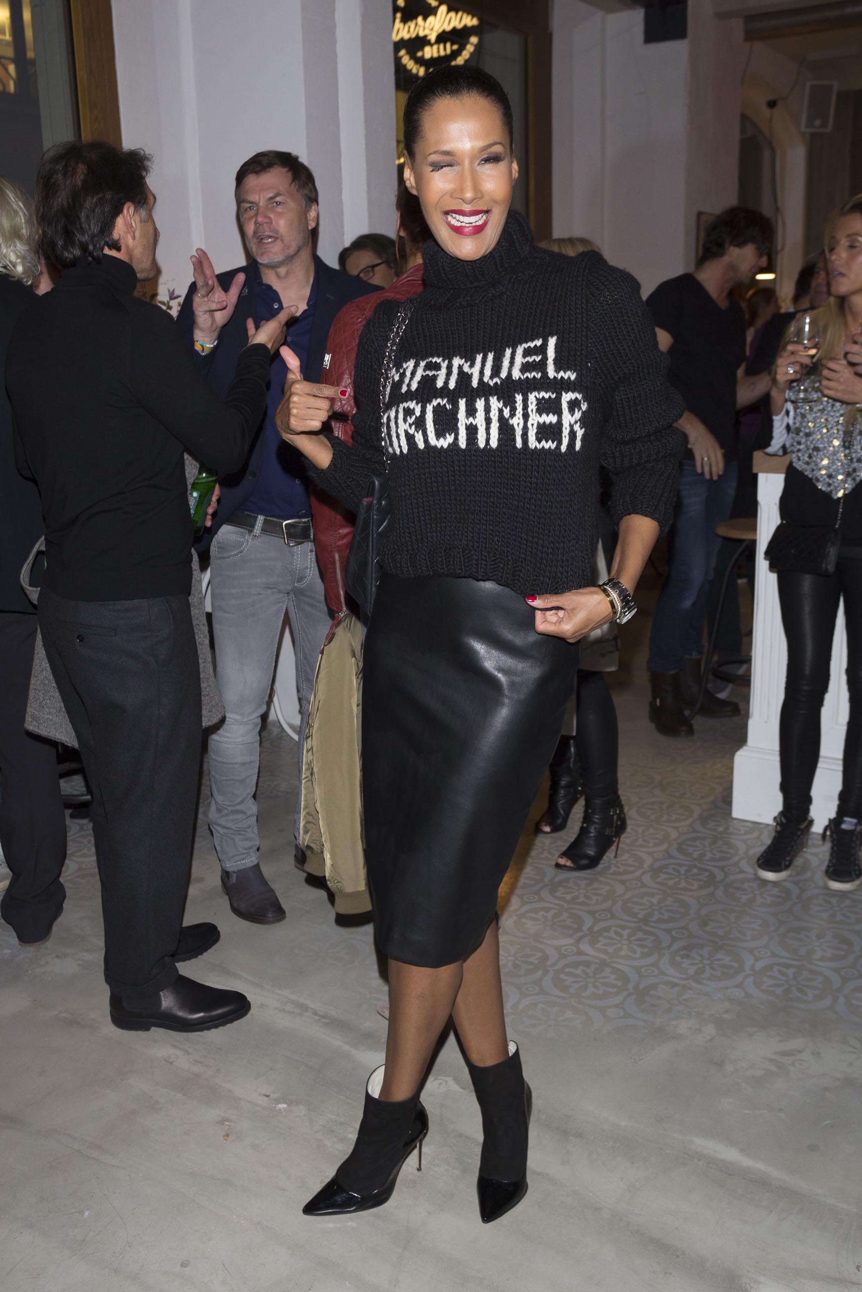 Marie Amiere attends Til Schweiger Opens his new Bar